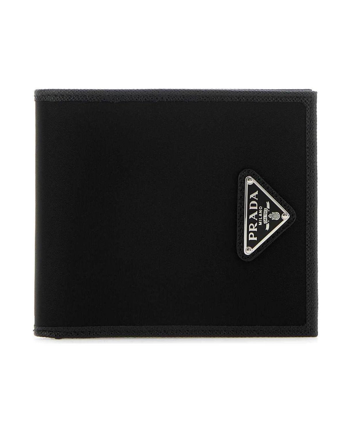 Prada Re-Nylon And Leather Wallet