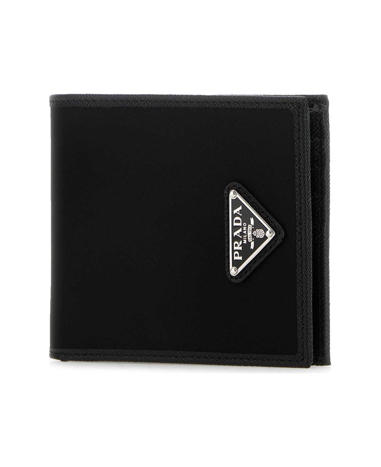 Prada Re-Nylon And Leather Wallet
