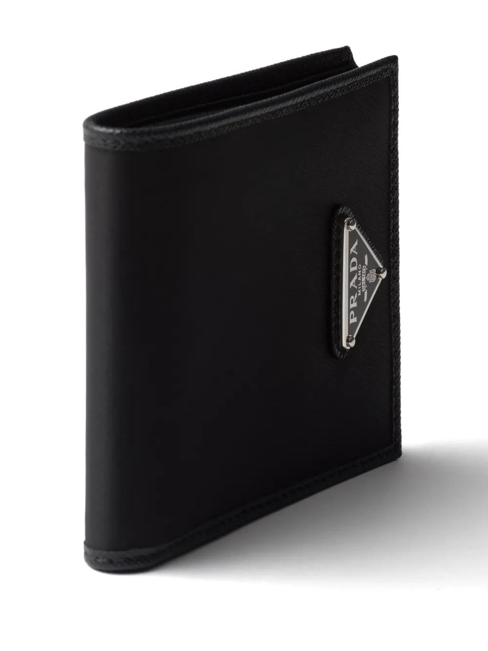 Prada Re-Nylon And Leather Wallet