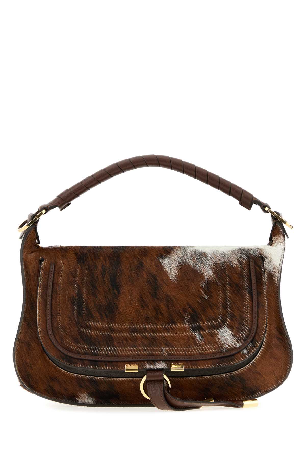 Chloé Printed Calf Hair Marcie Handbag