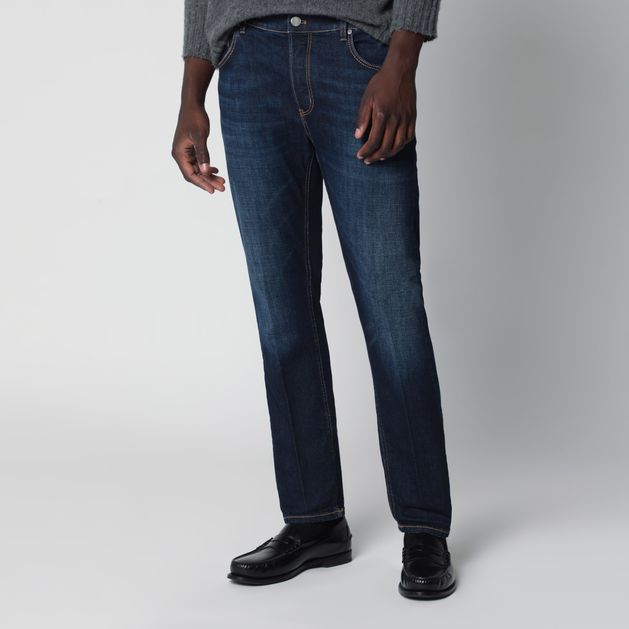 Pt torino denim Dark Blue Washed Jeans