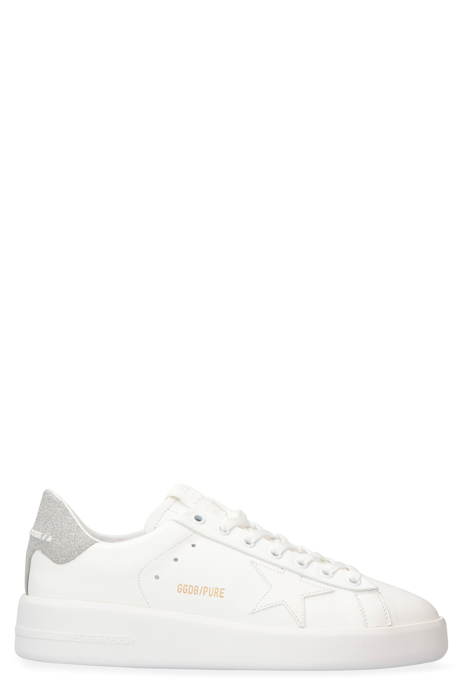 Golden Goose Pure New Leather Low-Top Sneakers