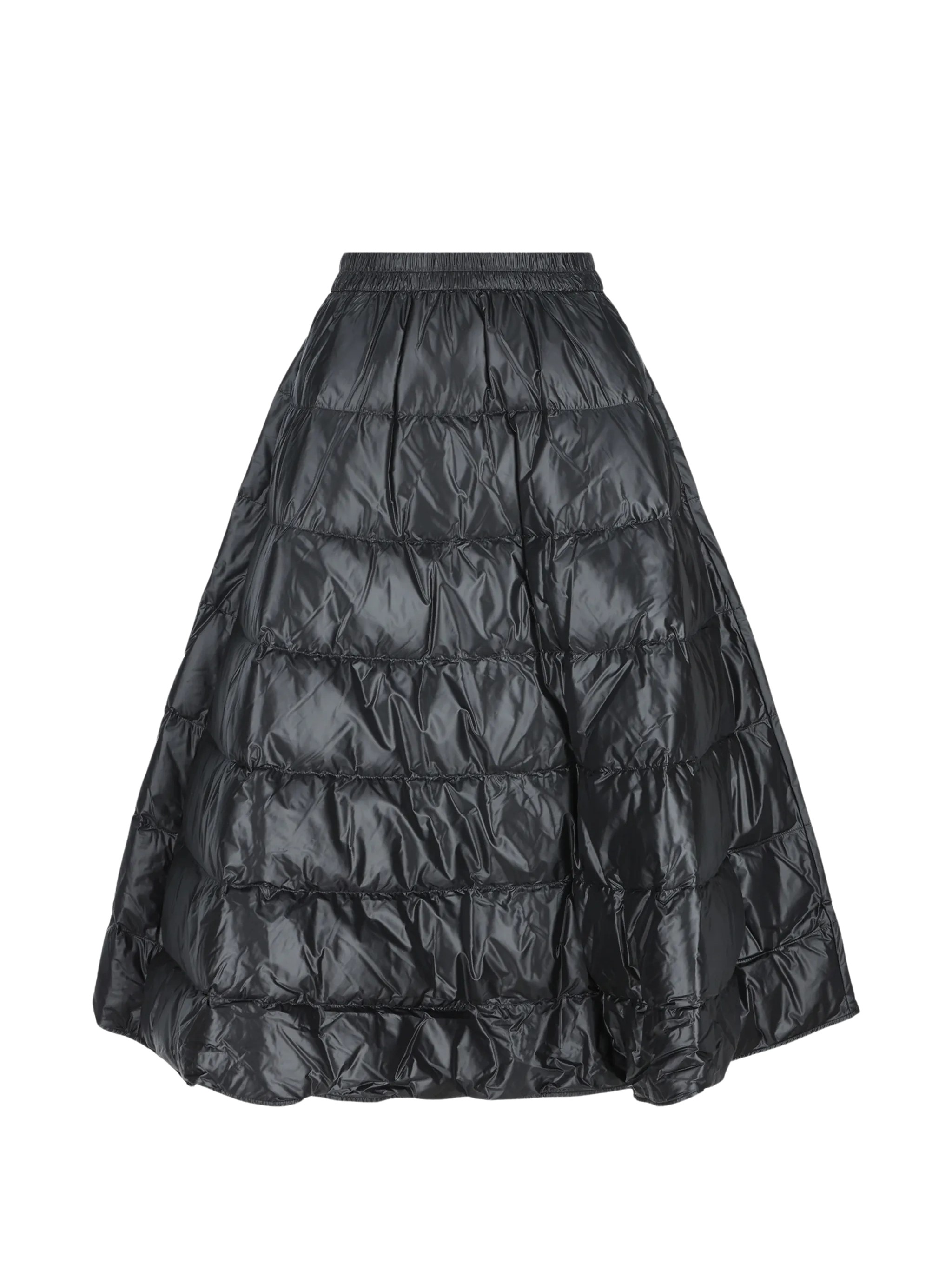 Moncler Quilted Flared Midi Skirt