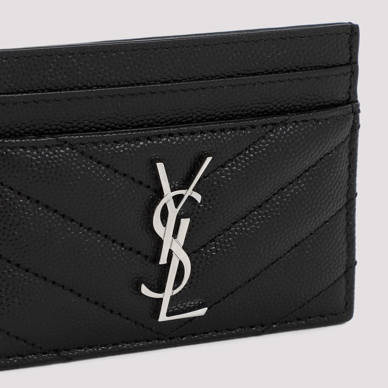Saint Laurent Quilted Logo Cardholder