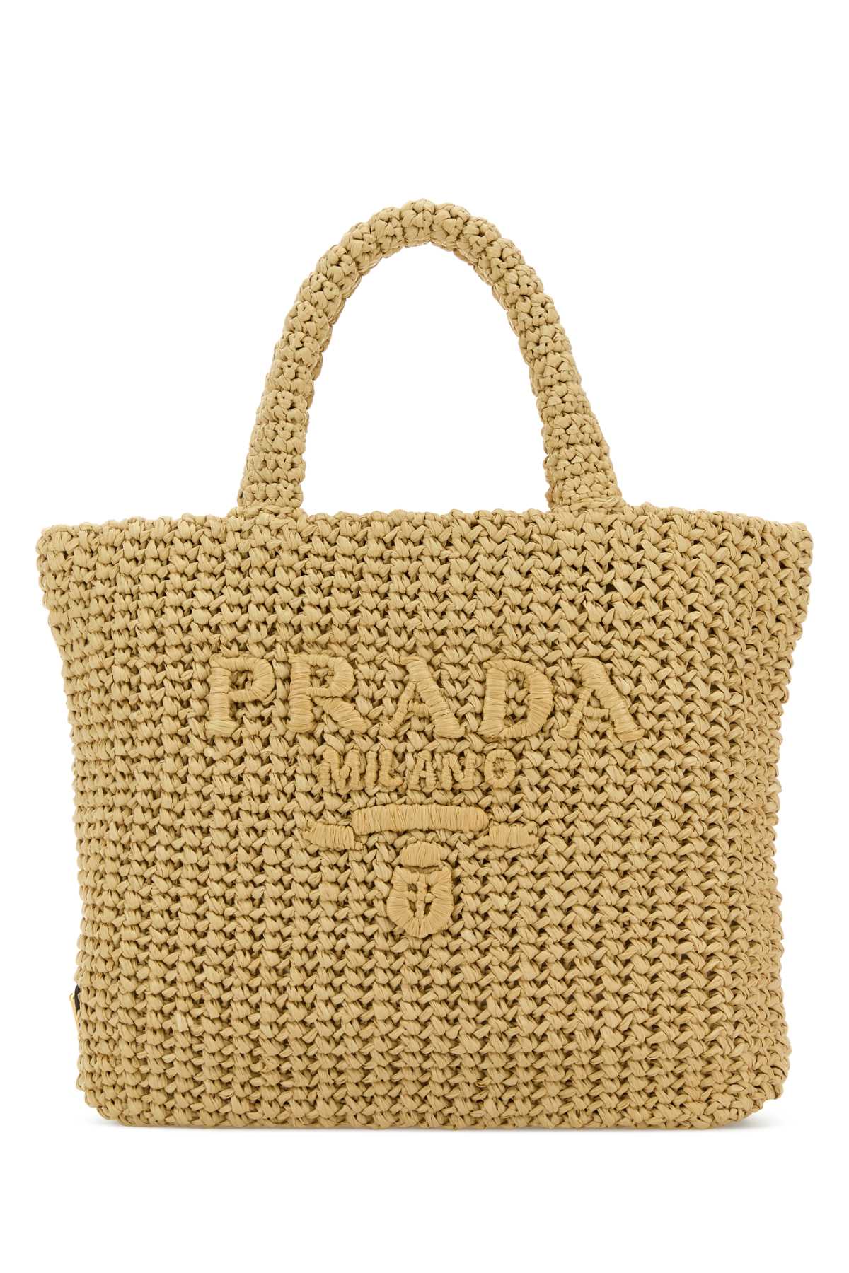 Prada Raffia Shopping Bag