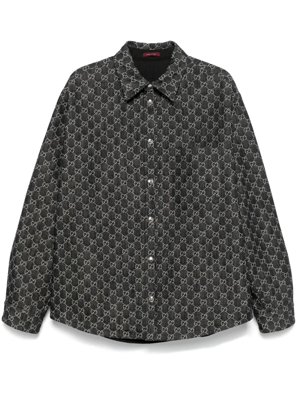 Gucci Reversible Wool And Denim Gg Shirt