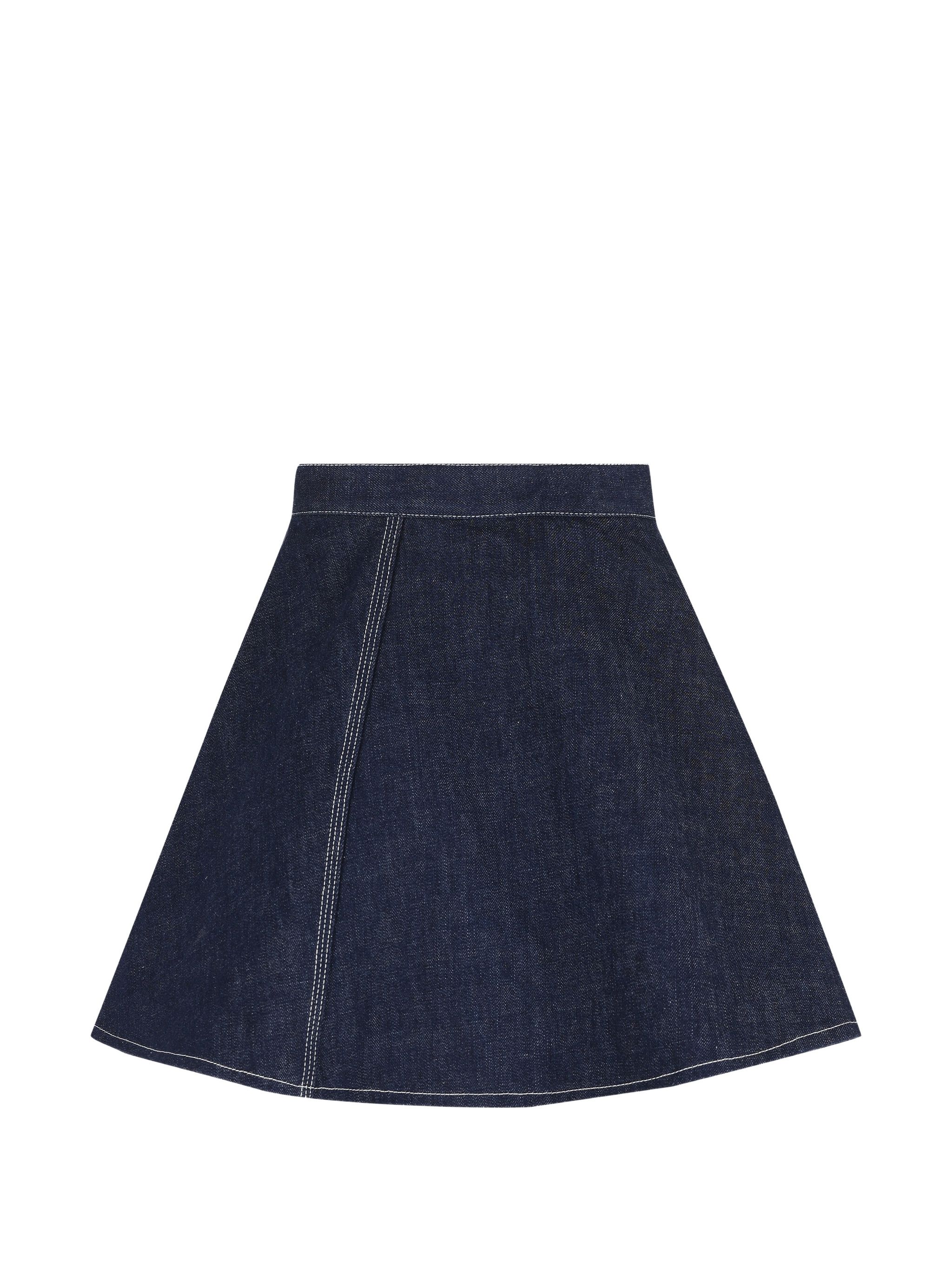 Celine Rinsed Peplum Skirt