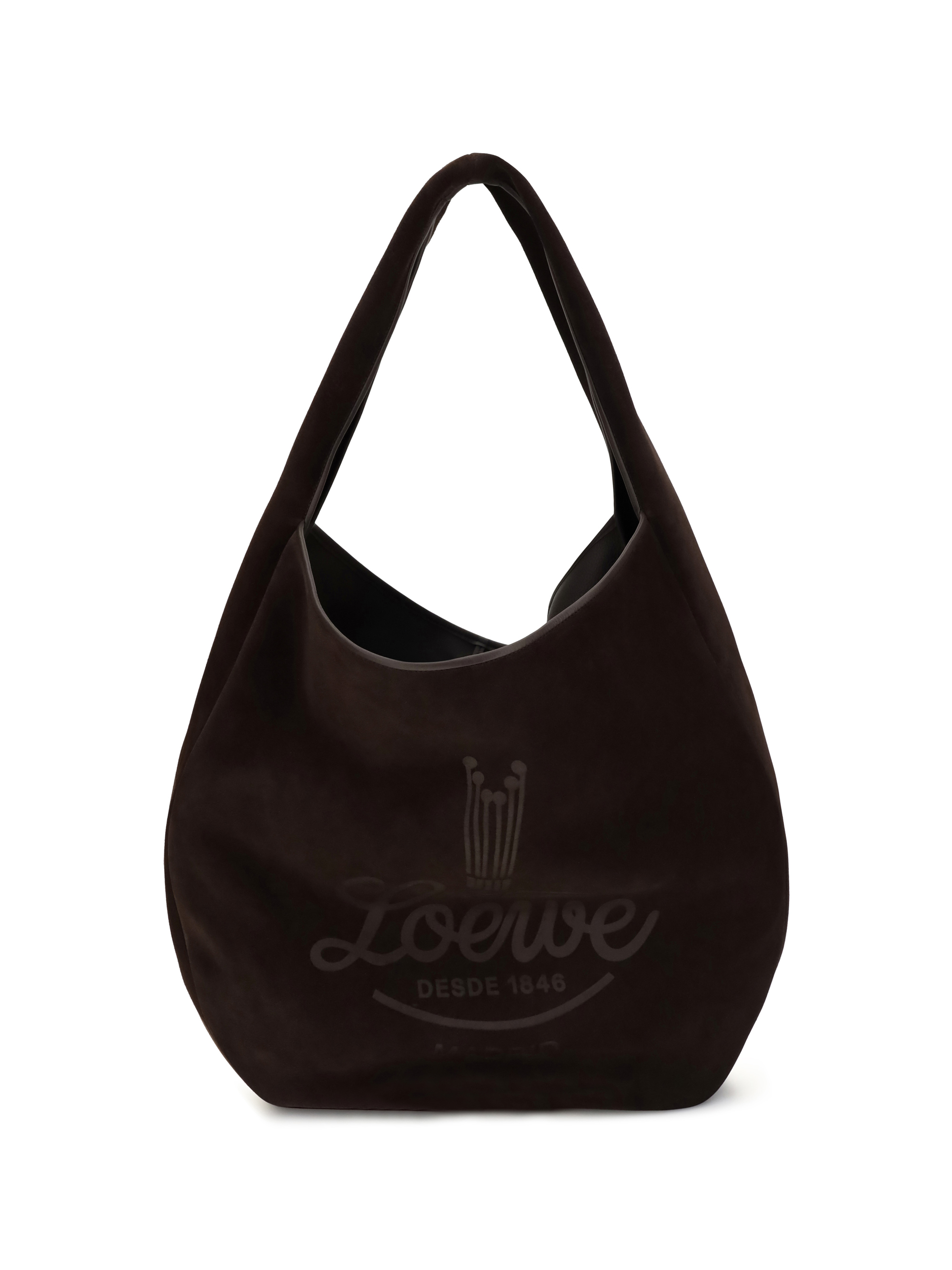 Loewe Roomy Suede Calfskin Hobo Shoulder Bag