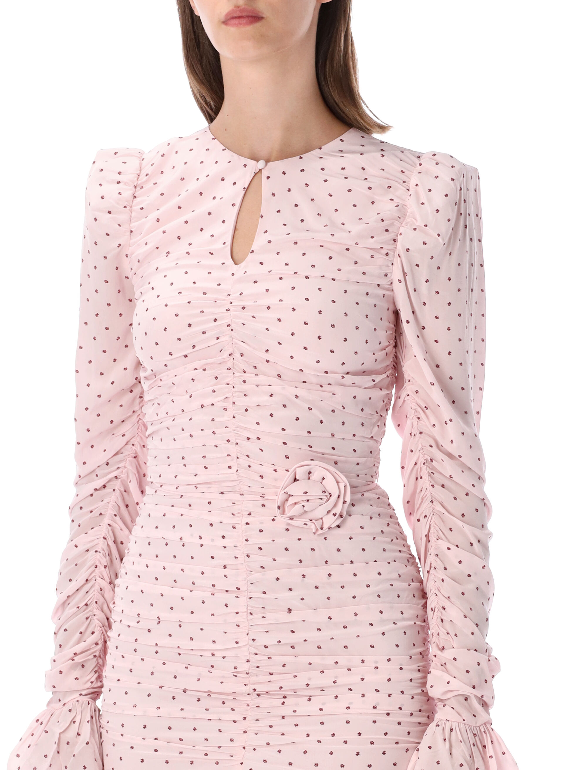 Rotate Birgerchristensen Rotate Ruched Mini Dress
