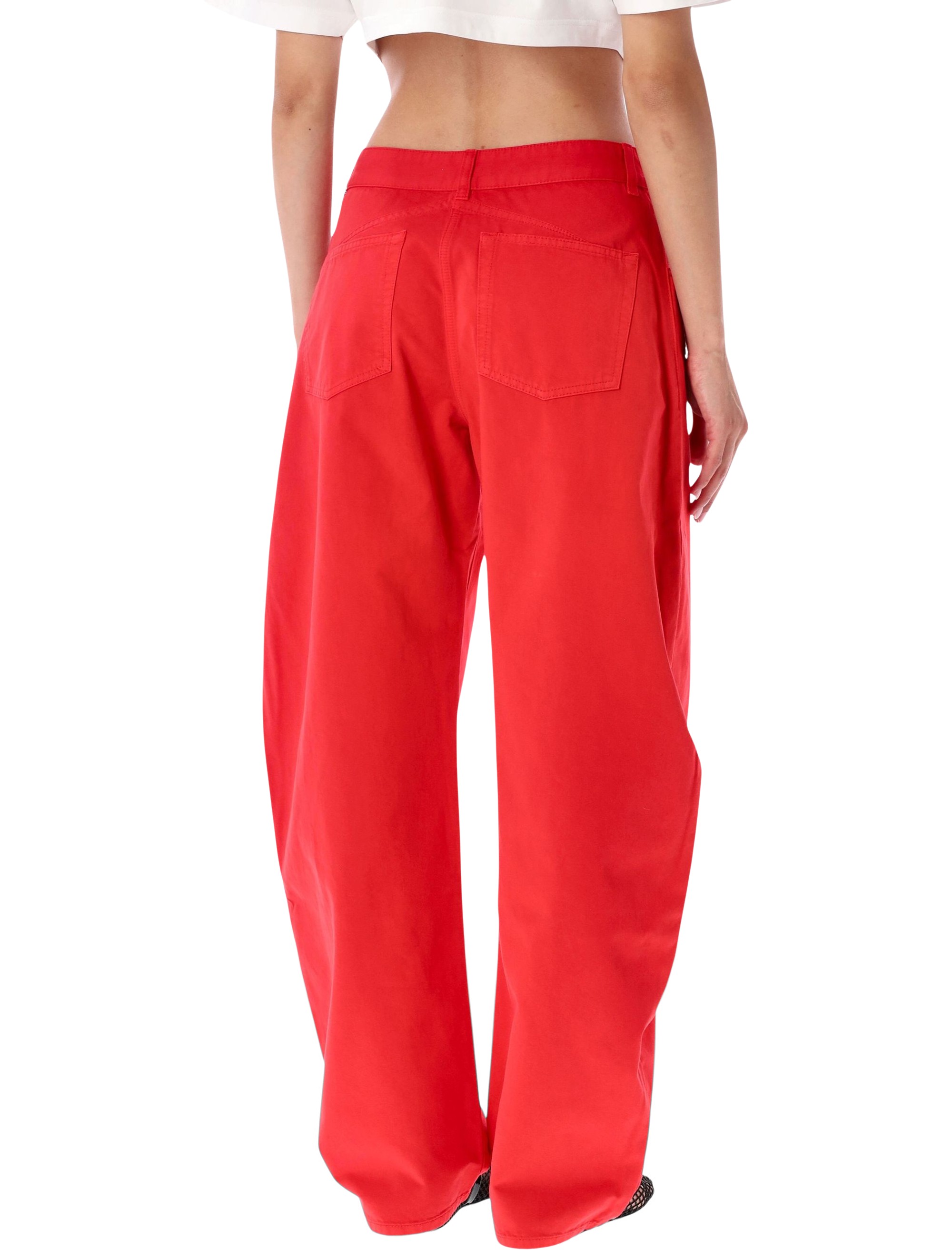 Alaïa Alaia Round Pants Tinted Denim