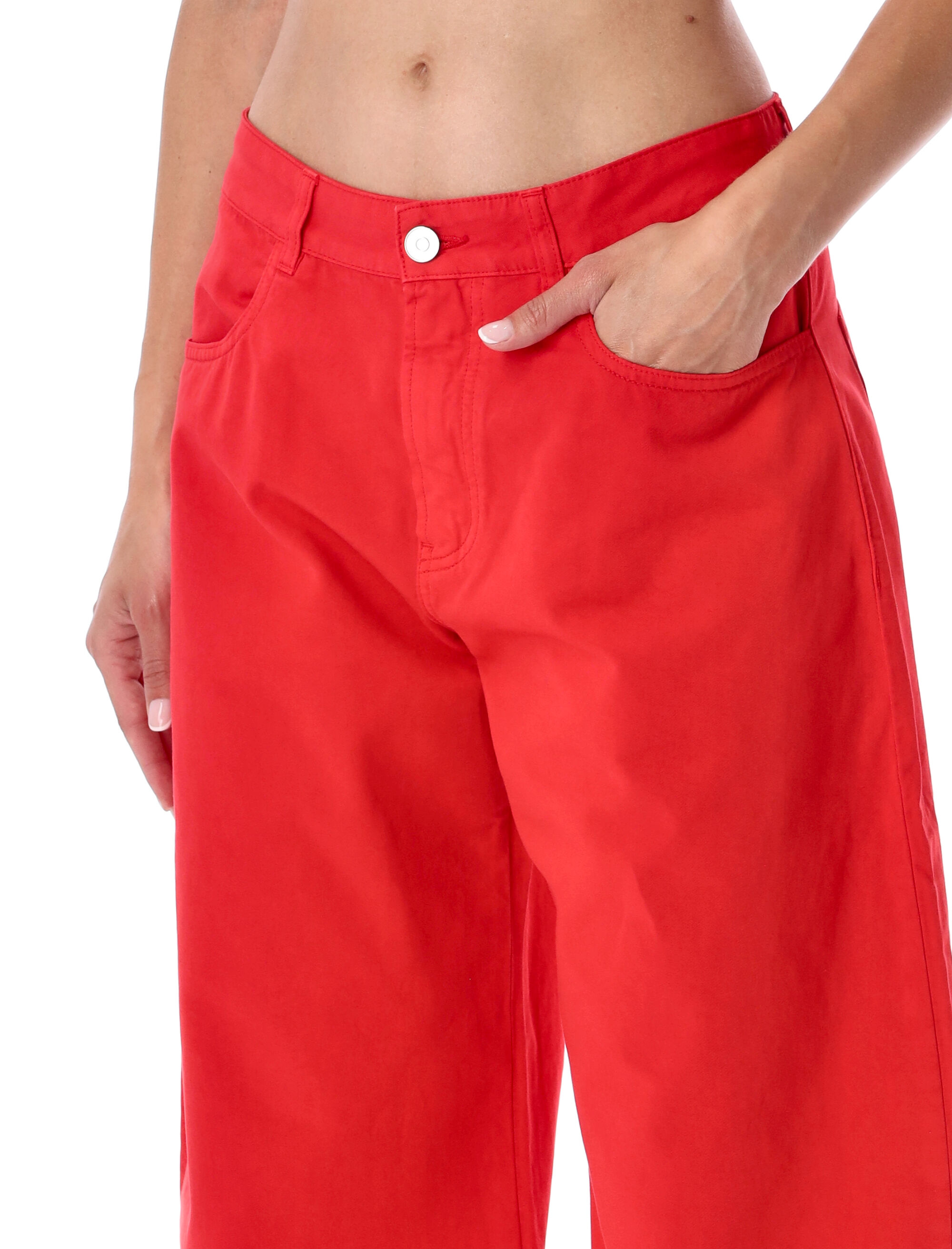 Alaïa Alaia Round Pants Tinted Denim