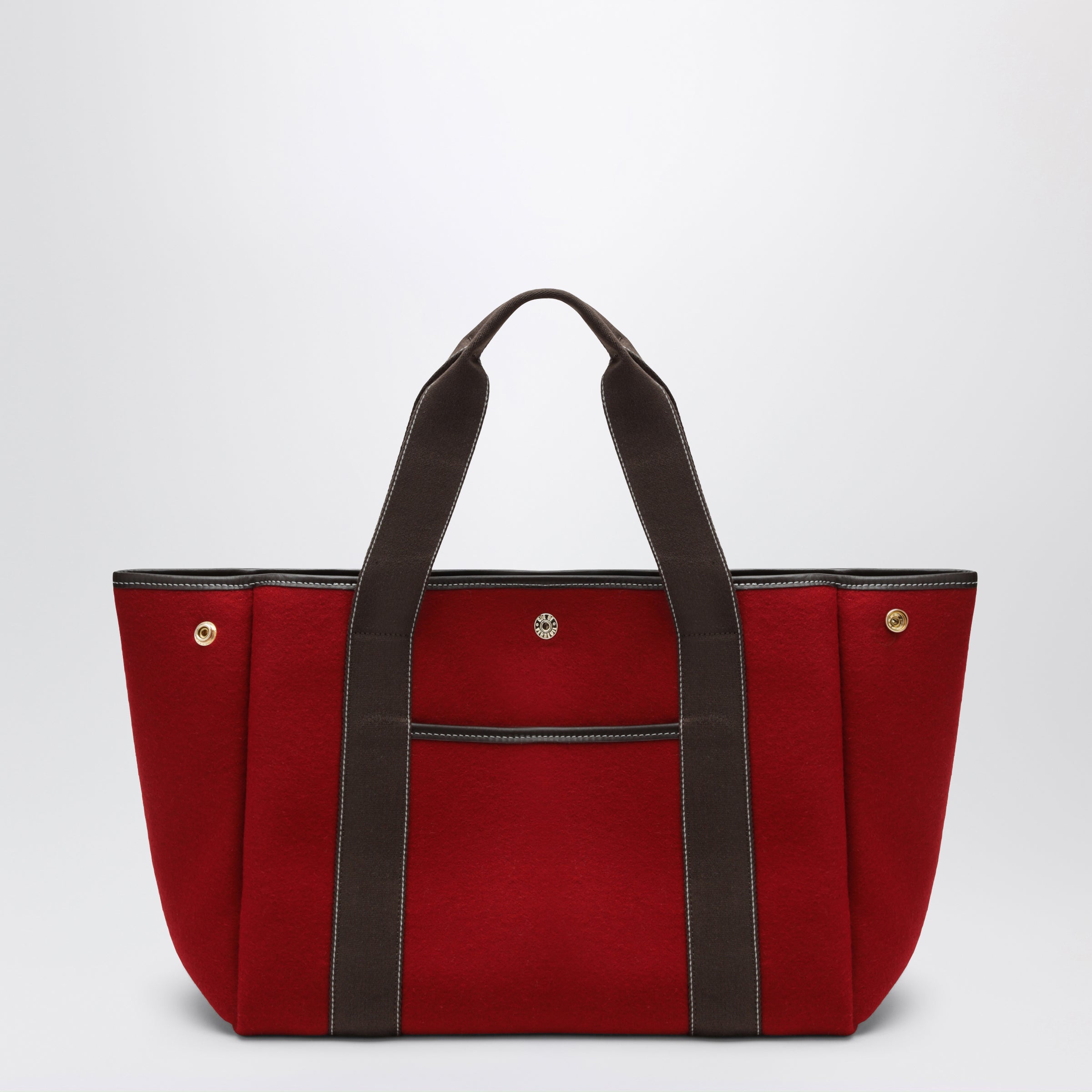 Rue de Verneuil Traversée M Pocket Red Flannel Bag