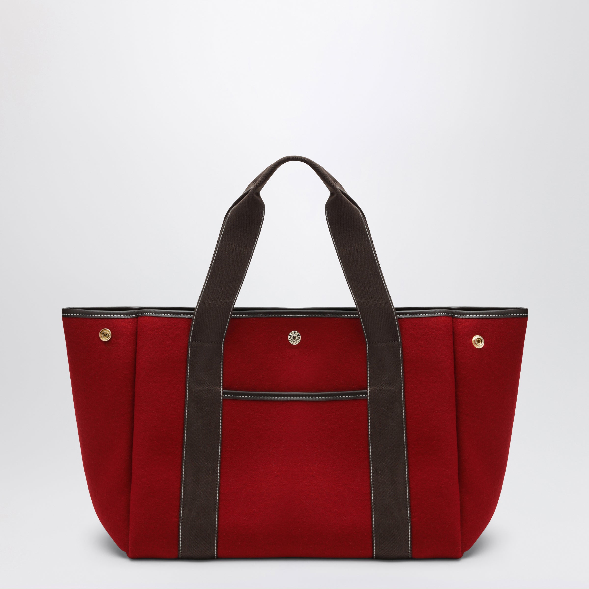 Rue de Verneuil Traversée M Pocket Red Flannel Bag
