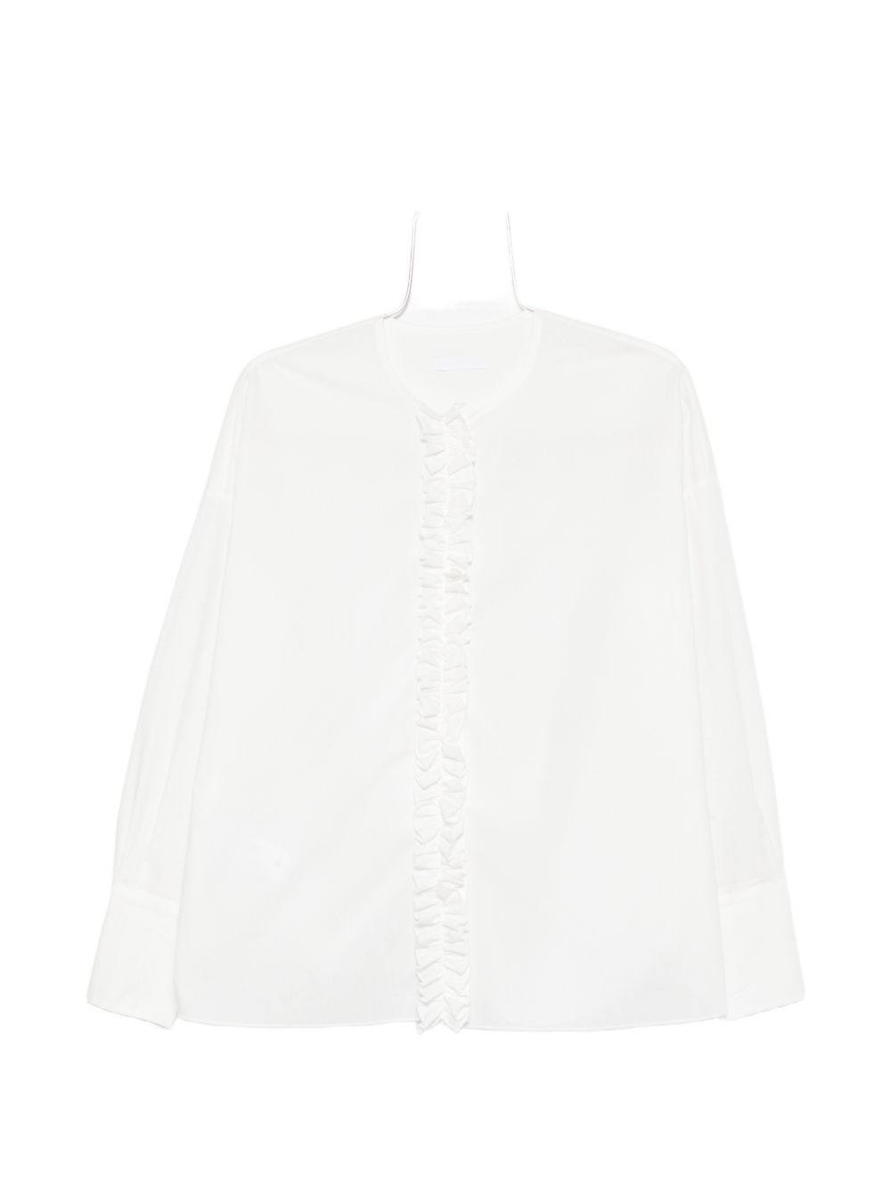 Susanne Bommer Ruffled Cotton Blouse