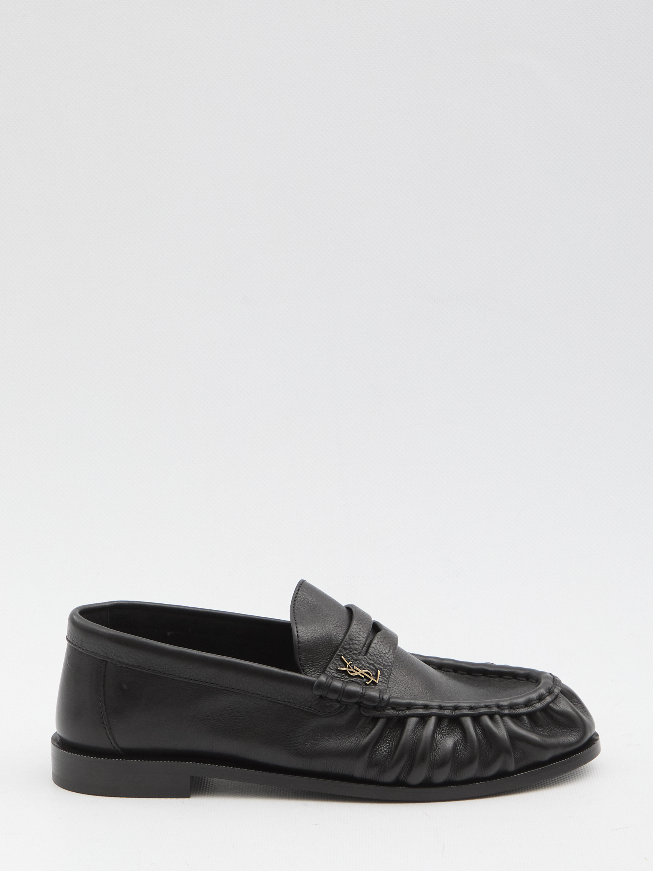 Saint Laurent Black Leather Sandals