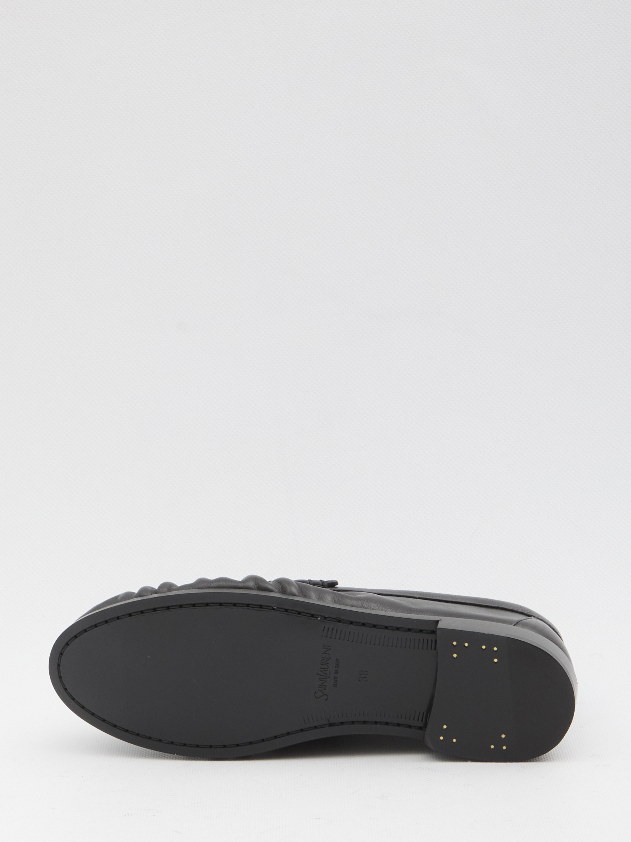 Saint Laurent Black Leather Sandals