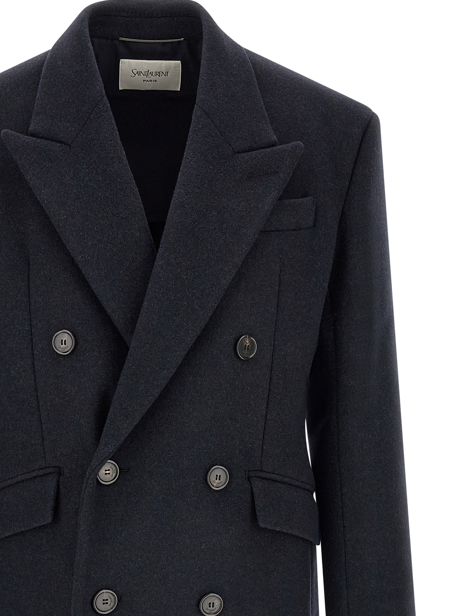 Saint Laurent Double-Breasted Coat