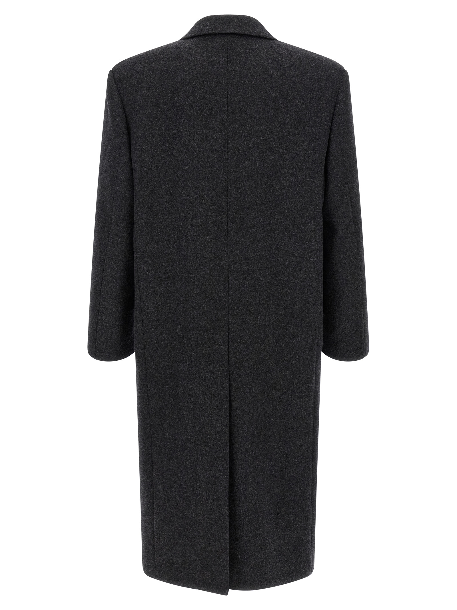 Saint Laurent Double-Face Combed Wool Coat