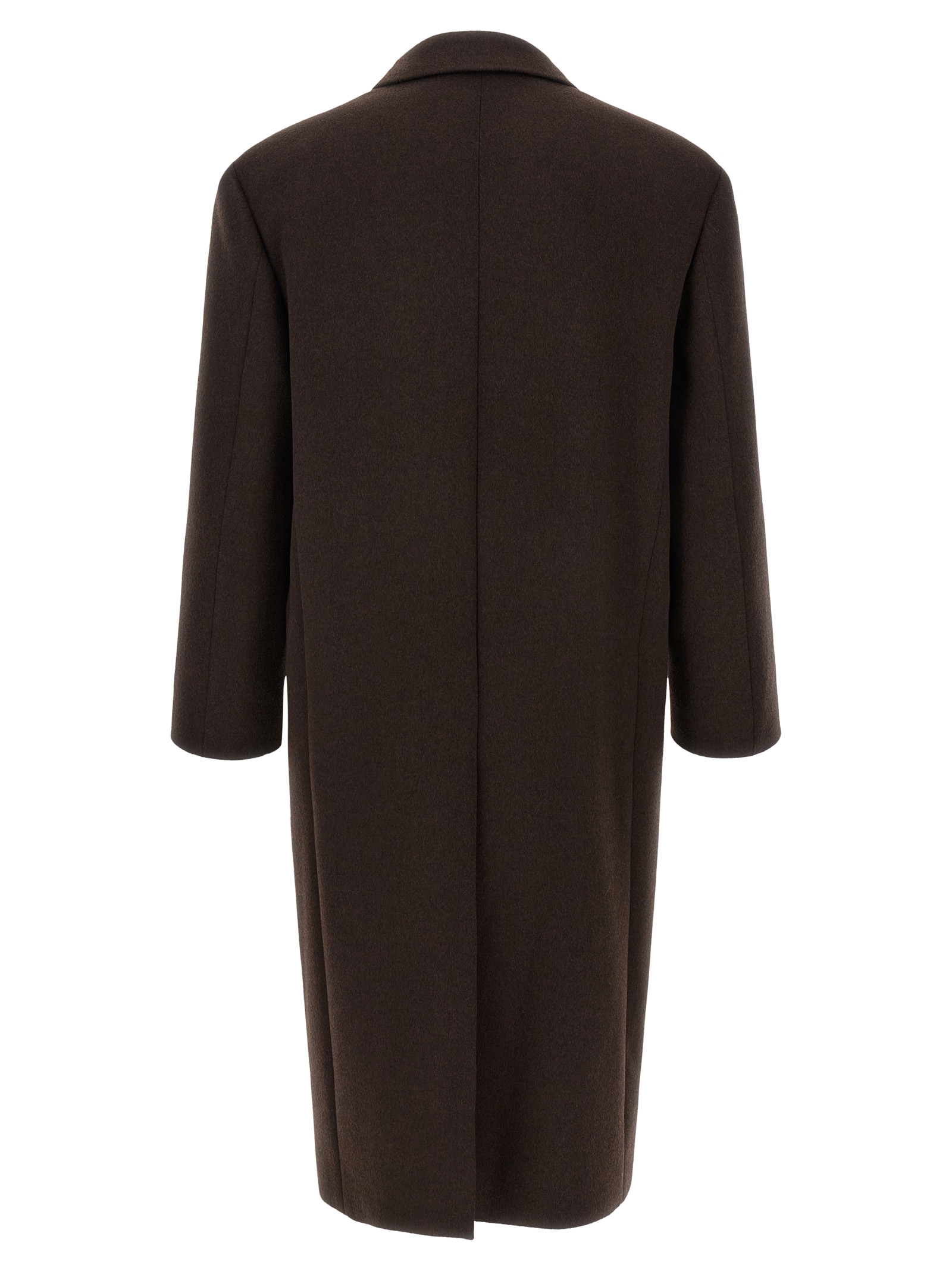 Saint Laurent Double-Face Combed Wool Coat