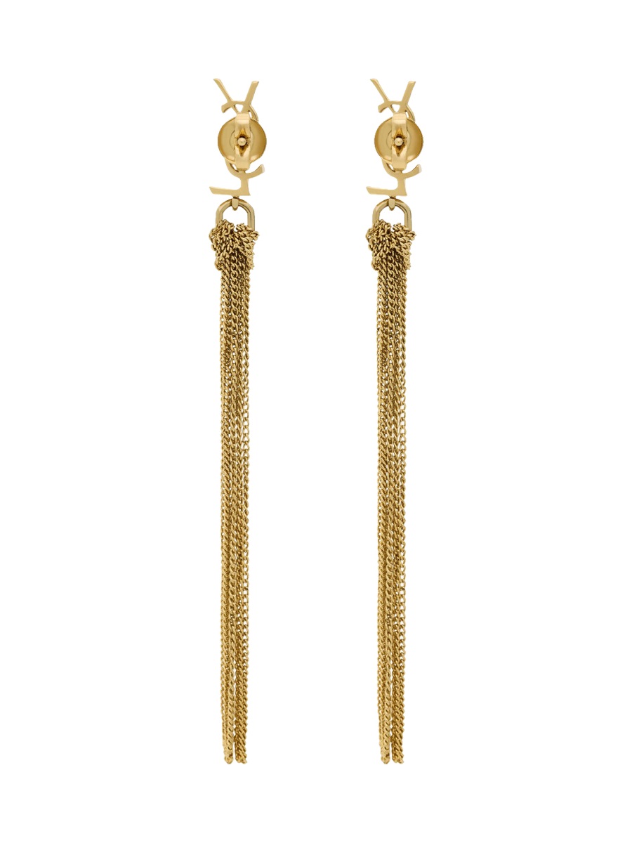 Saint Laurent Orecchini Con Logo