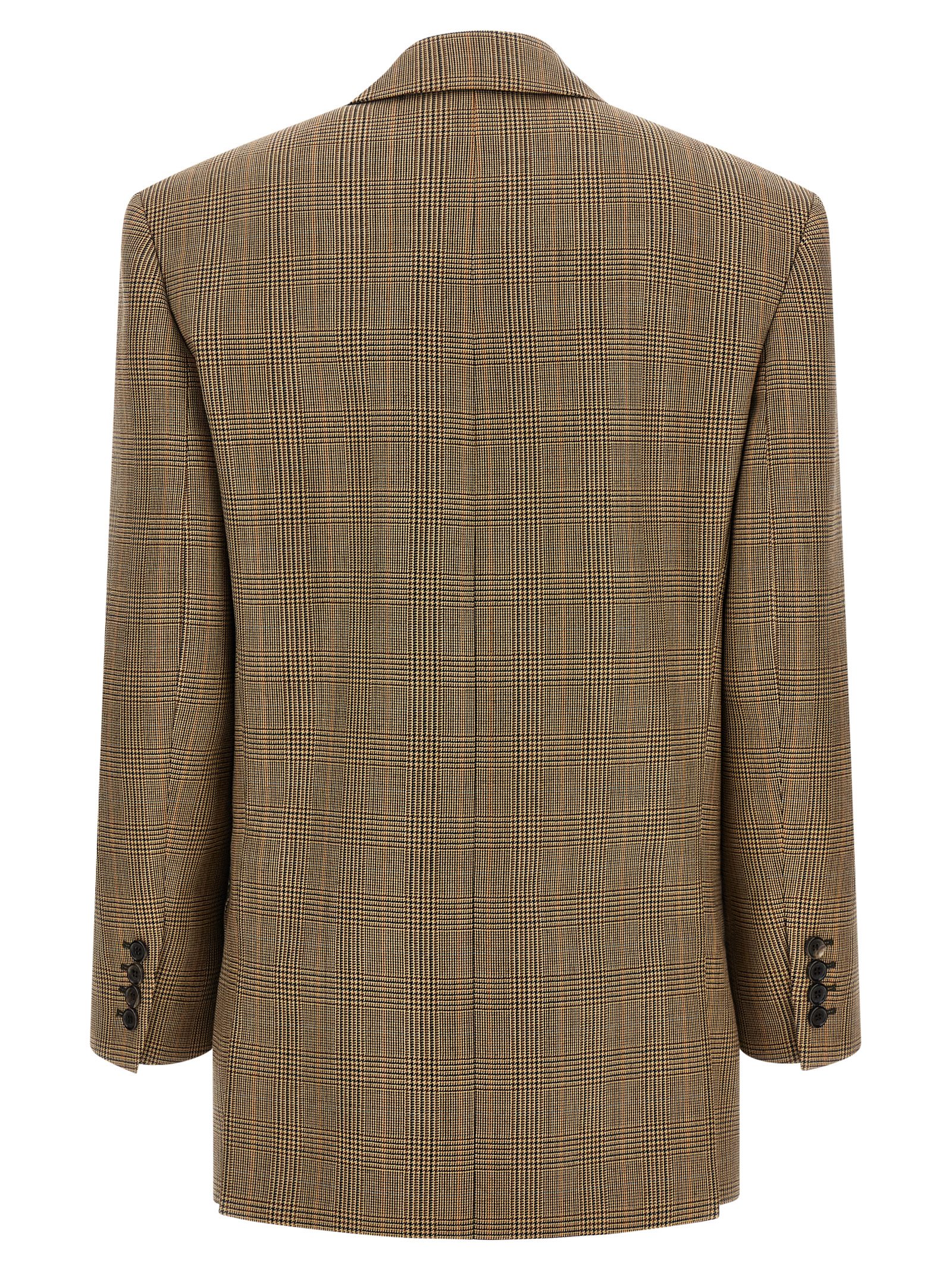 Saint Laurent Prince Of Wales Houndstooth Blazer