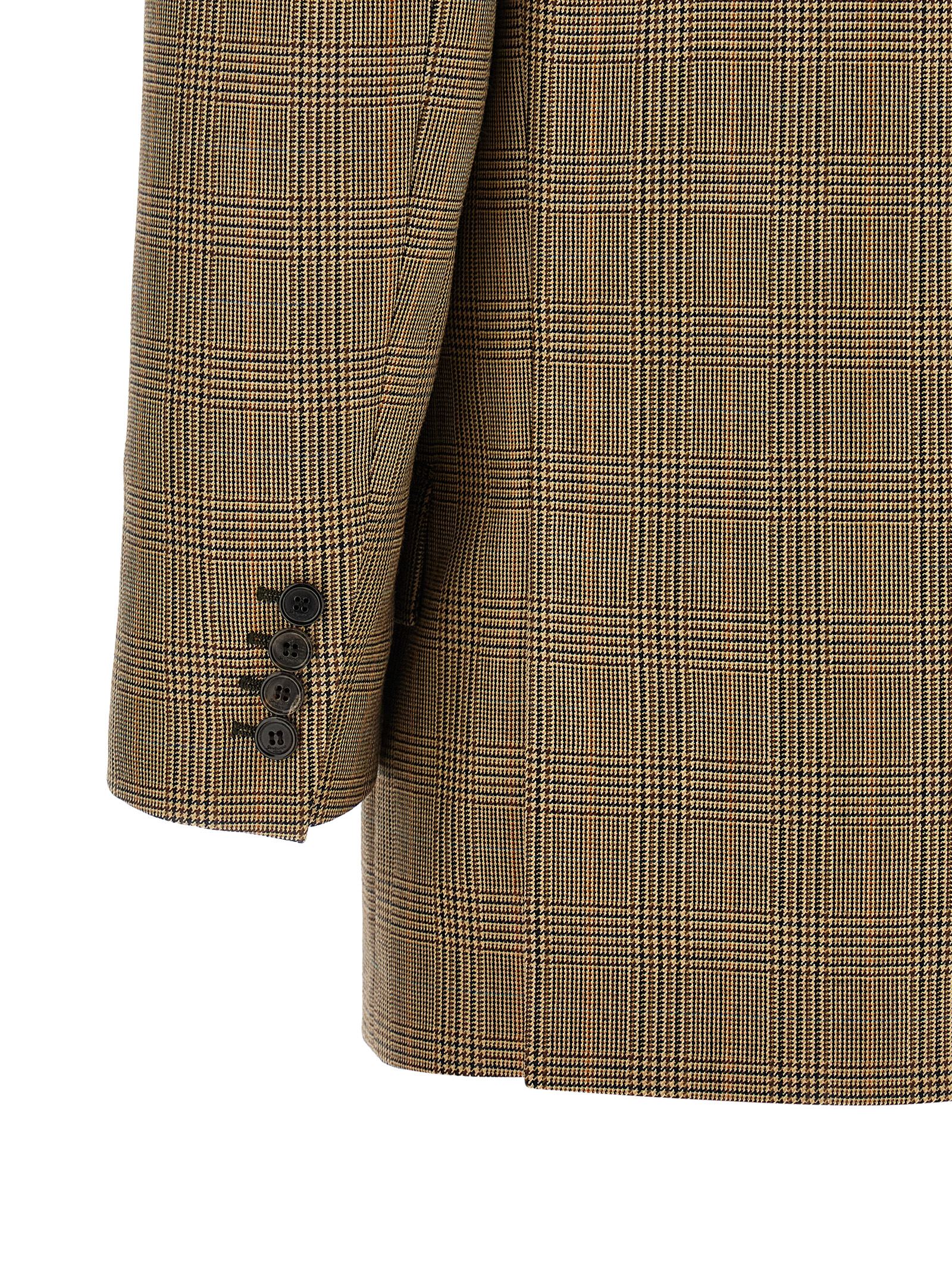 Saint Laurent Prince Of Wales Houndstooth Blazer