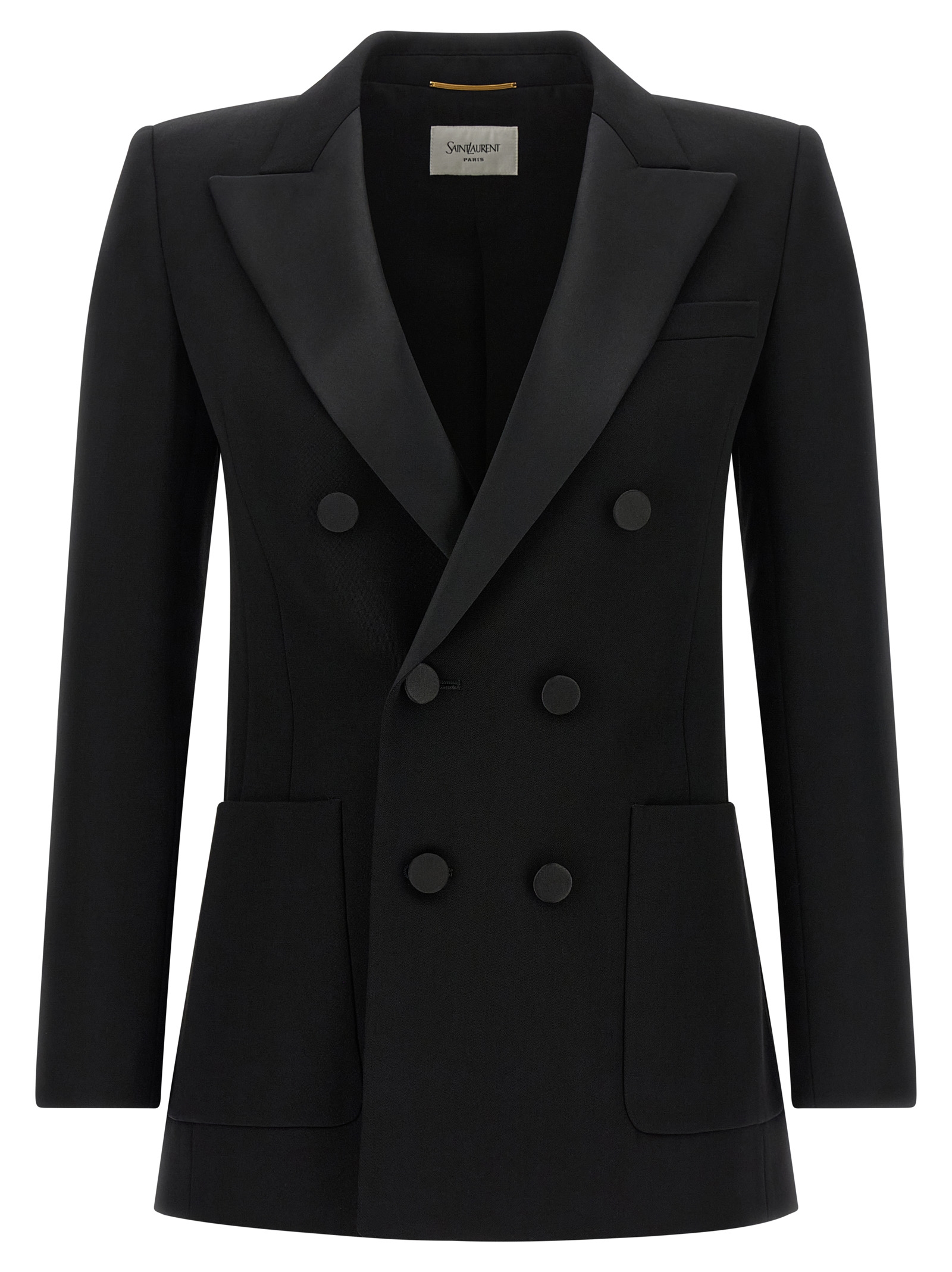 Saint Laurent Satin Lapel Blazer