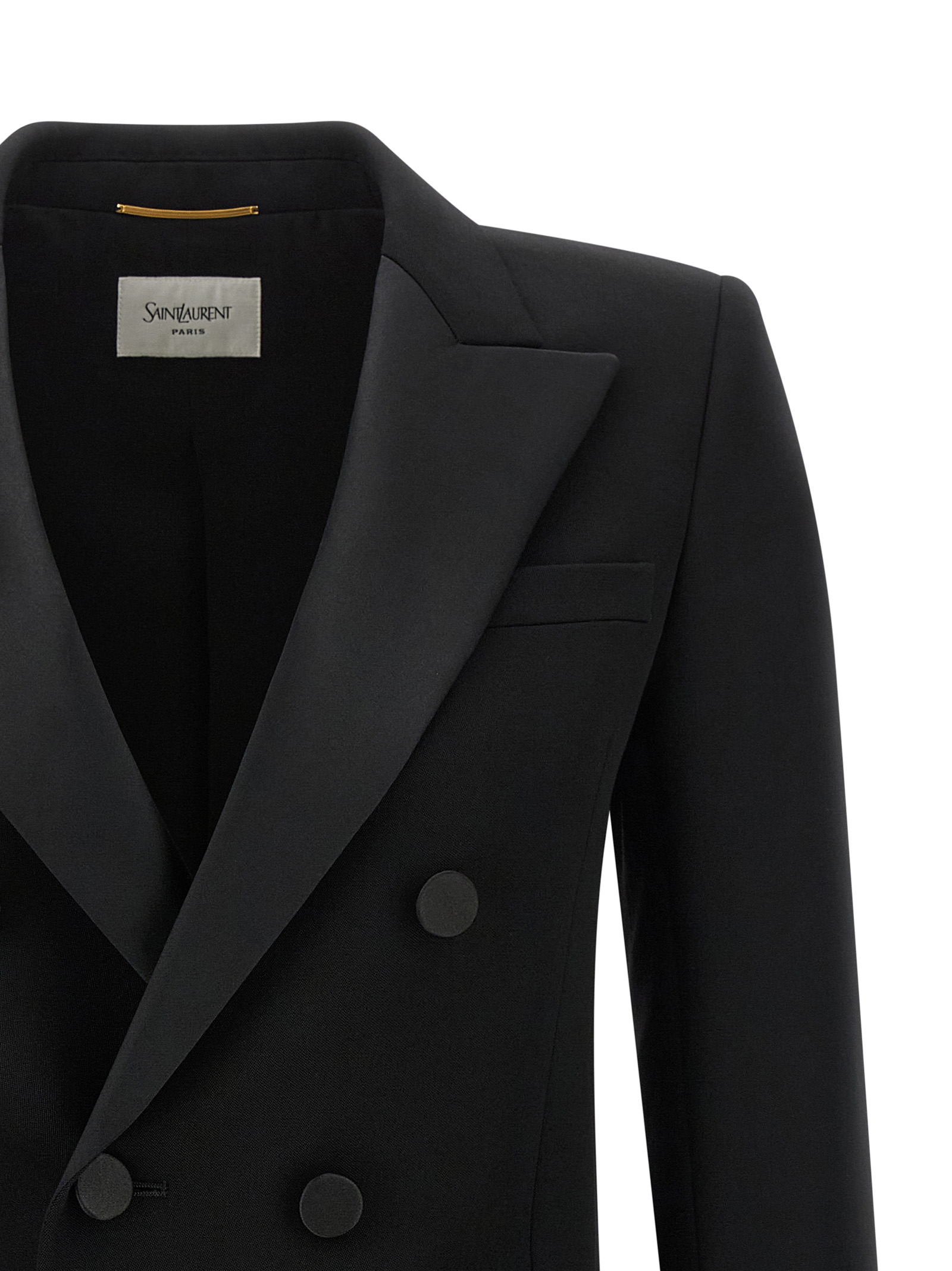 Saint Laurent Satin Lapel Blazer