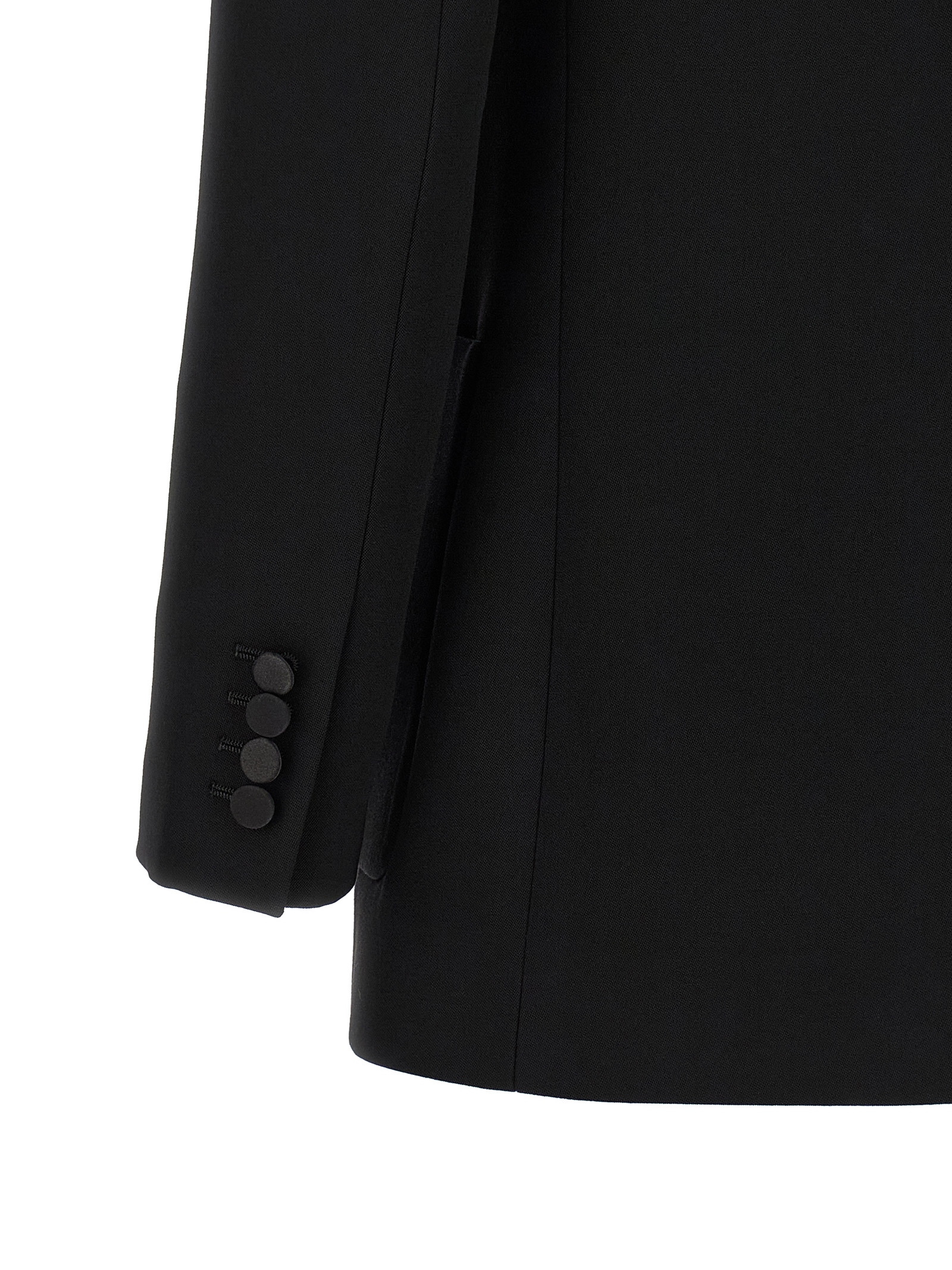 Saint Laurent Satin Lapel Blazer