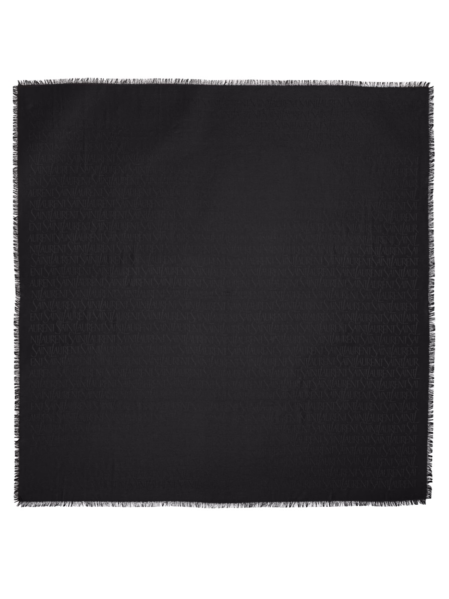 Saint Laurent Sciarpa Quadrata In Seta