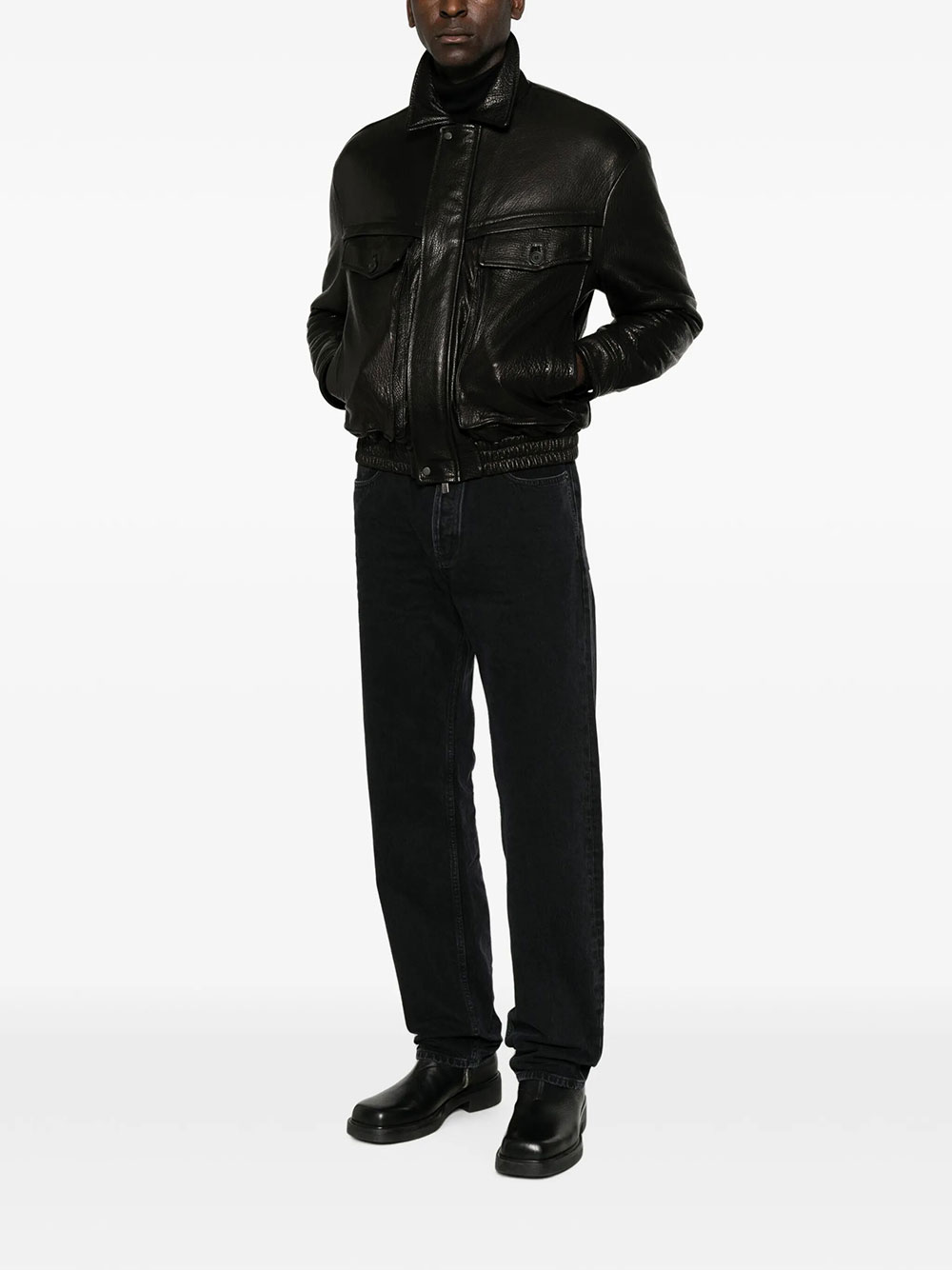 Saint Laurent Tapered Mid-Rise Jeans