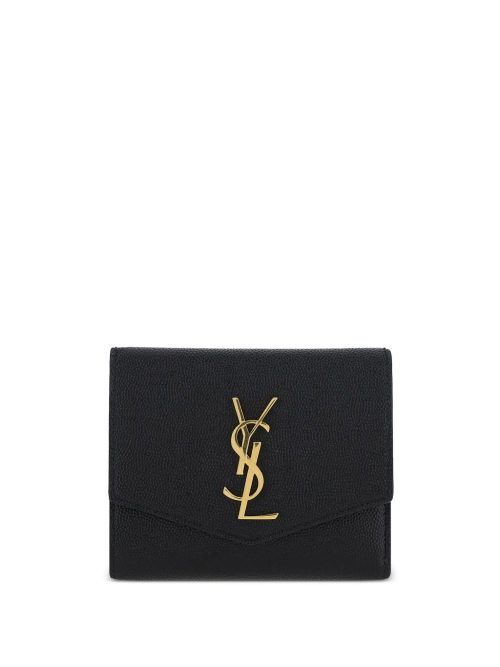 Saint Laurent Uptown Compact Wallet In Grain De Poudre