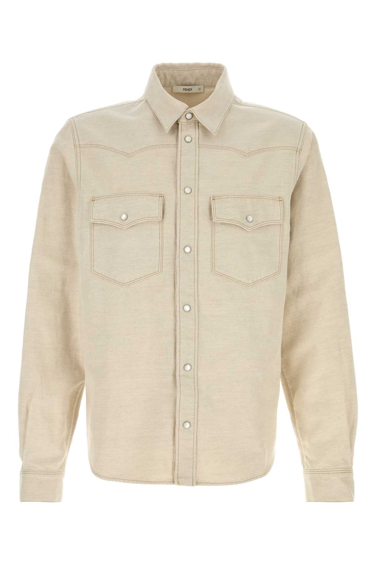 Fendi Sand Denim Shirt