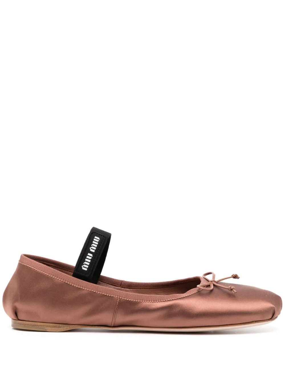Miu Miu Satin Ballerina Shoes