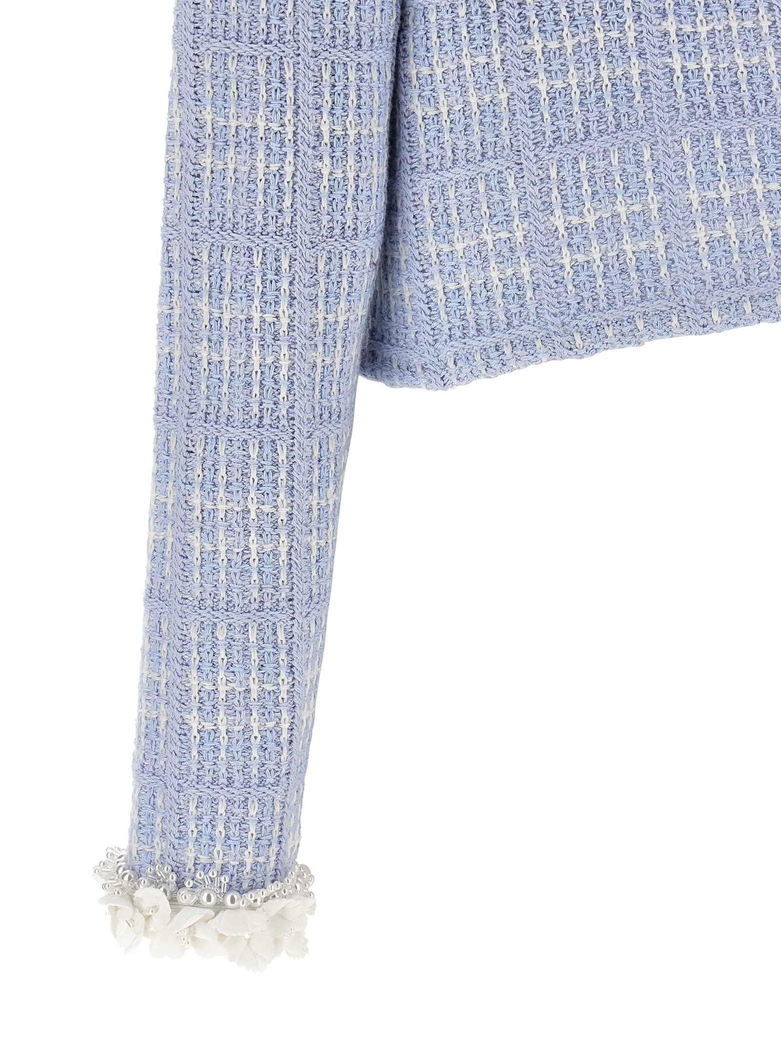Self-Portrait Self Portrait Check Knit Jacket