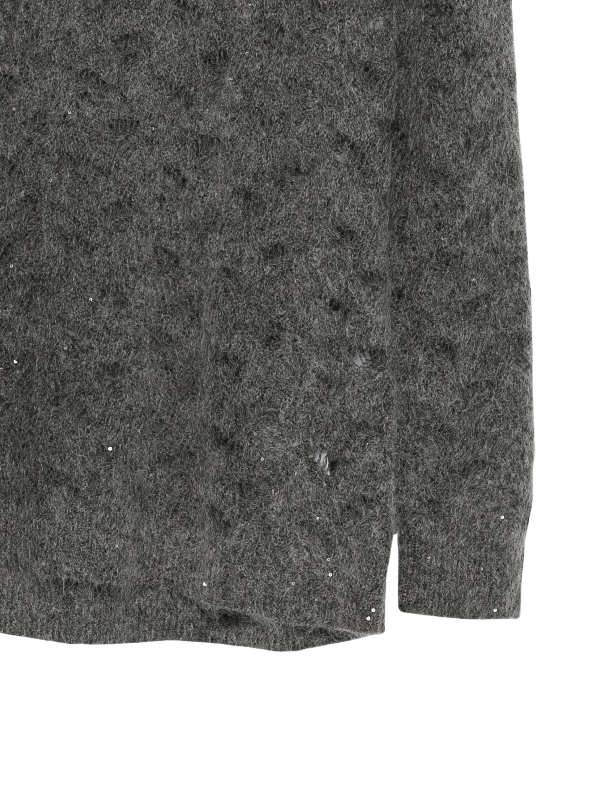 Seventy Venezia Sequin-Embellished Open-Knit Sweater