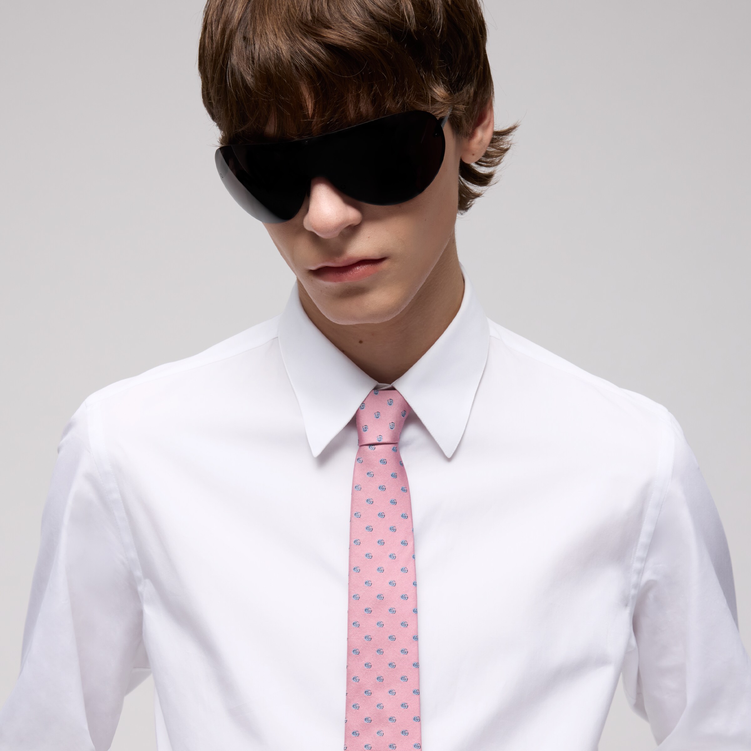 Gucci Silk Jacquard Tie With Double G