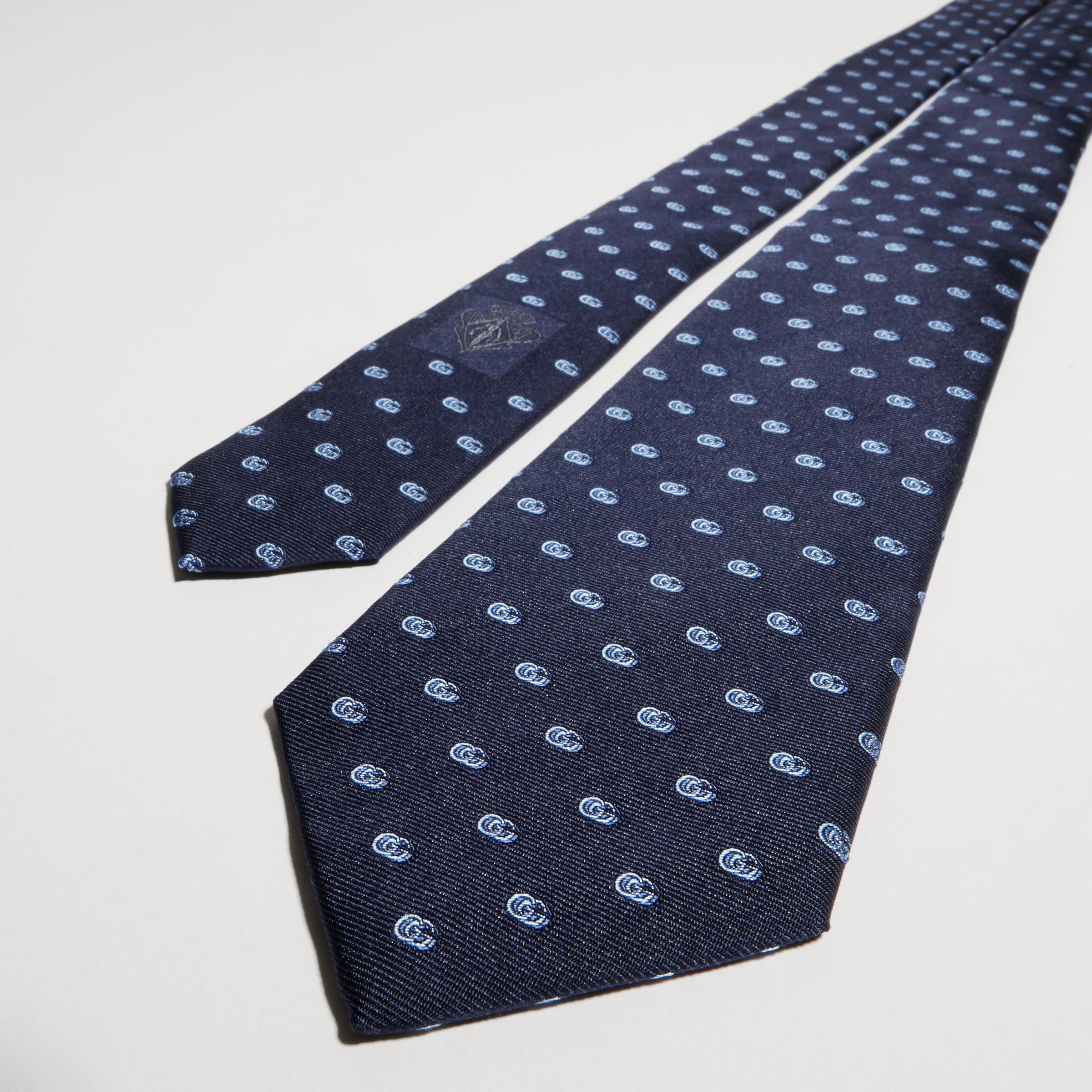 Gucci Silk Jacquard Tie With Double G