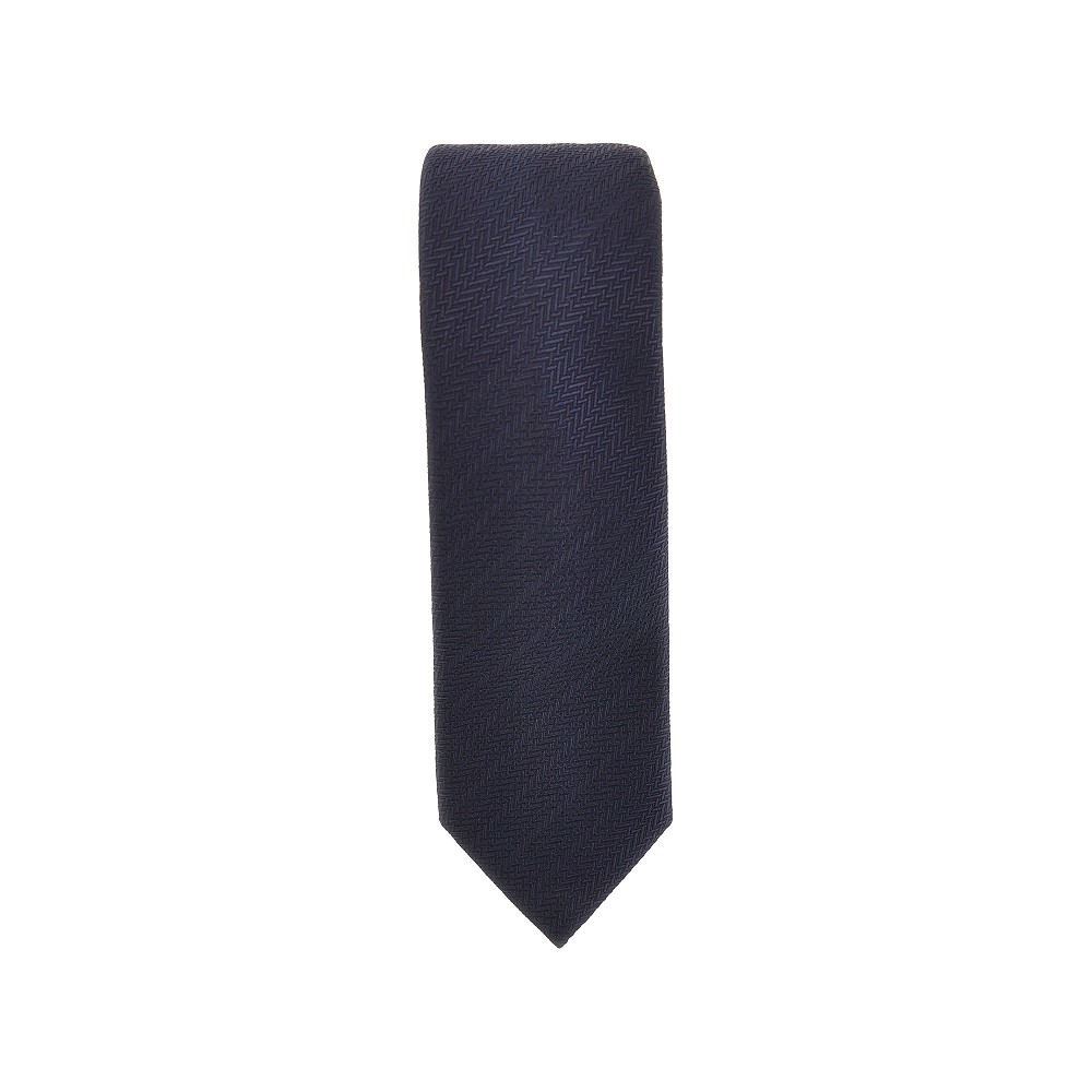 Emporio Armani Silk Necktie With Jacquard Motif
