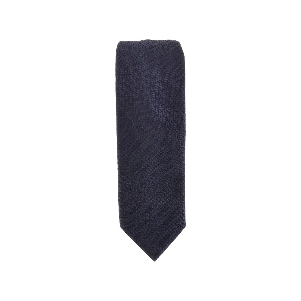 Emporio Armani Silk Necktie With Jacquard Motif