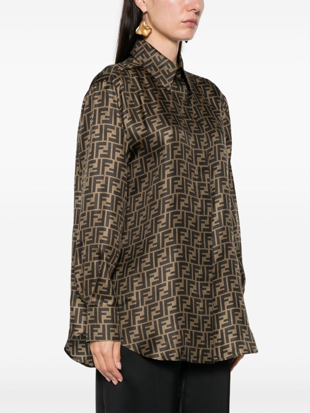 Fendi Silk Shirt Ff