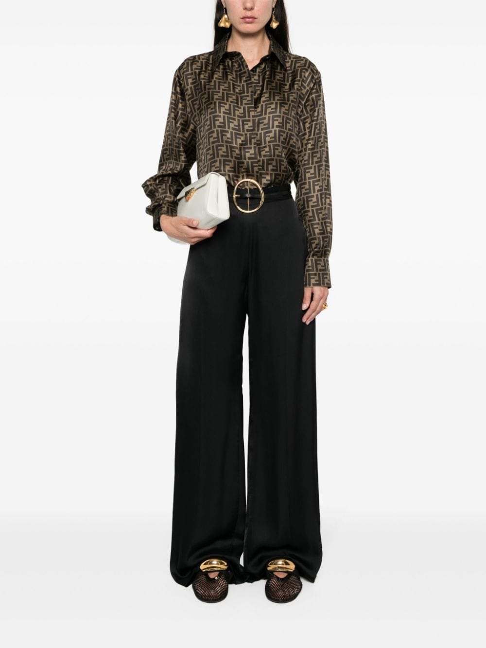Fendi Silk Shirt Ff