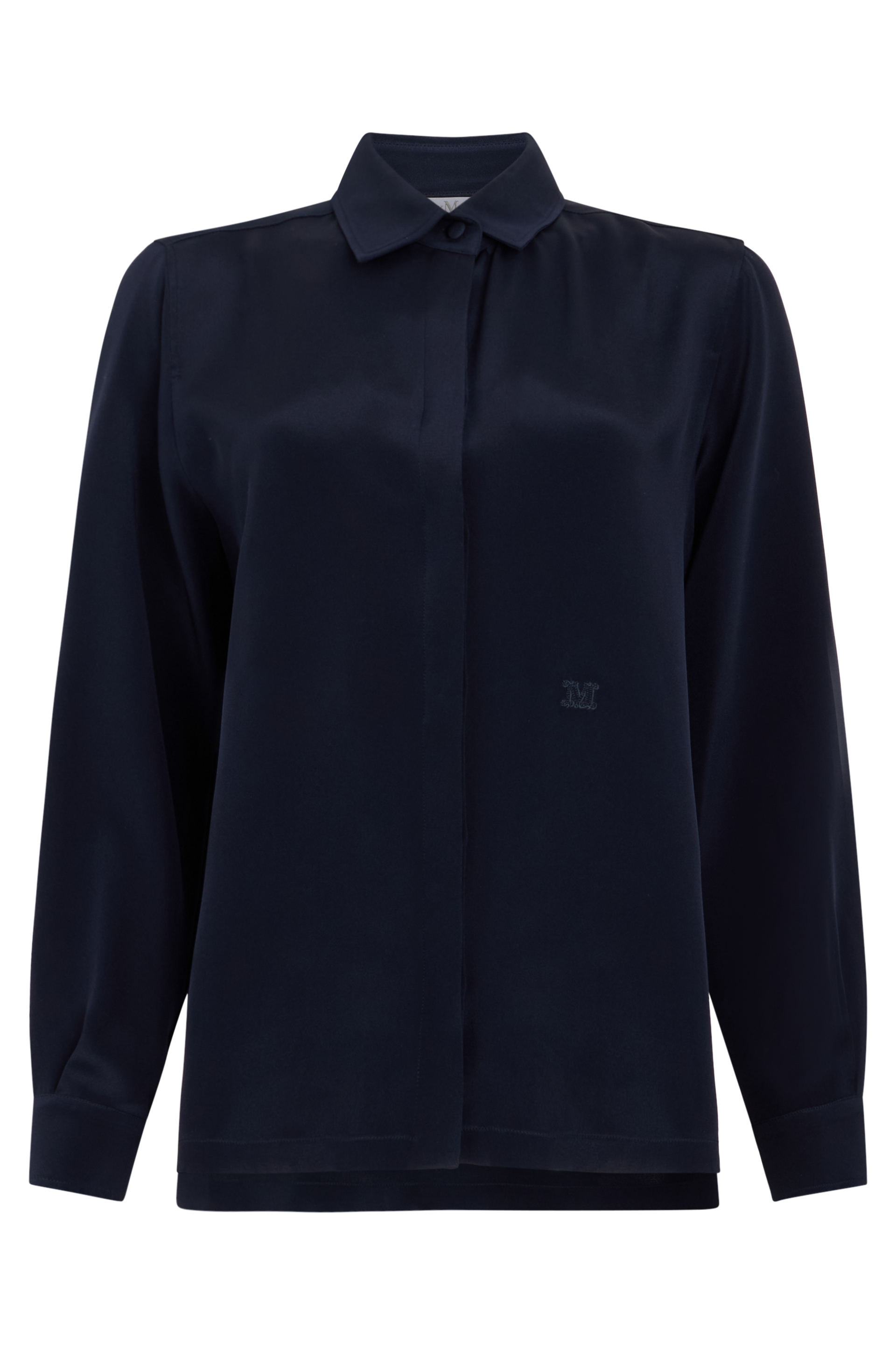 Max Mara Silk Shirt With Long Sleeves