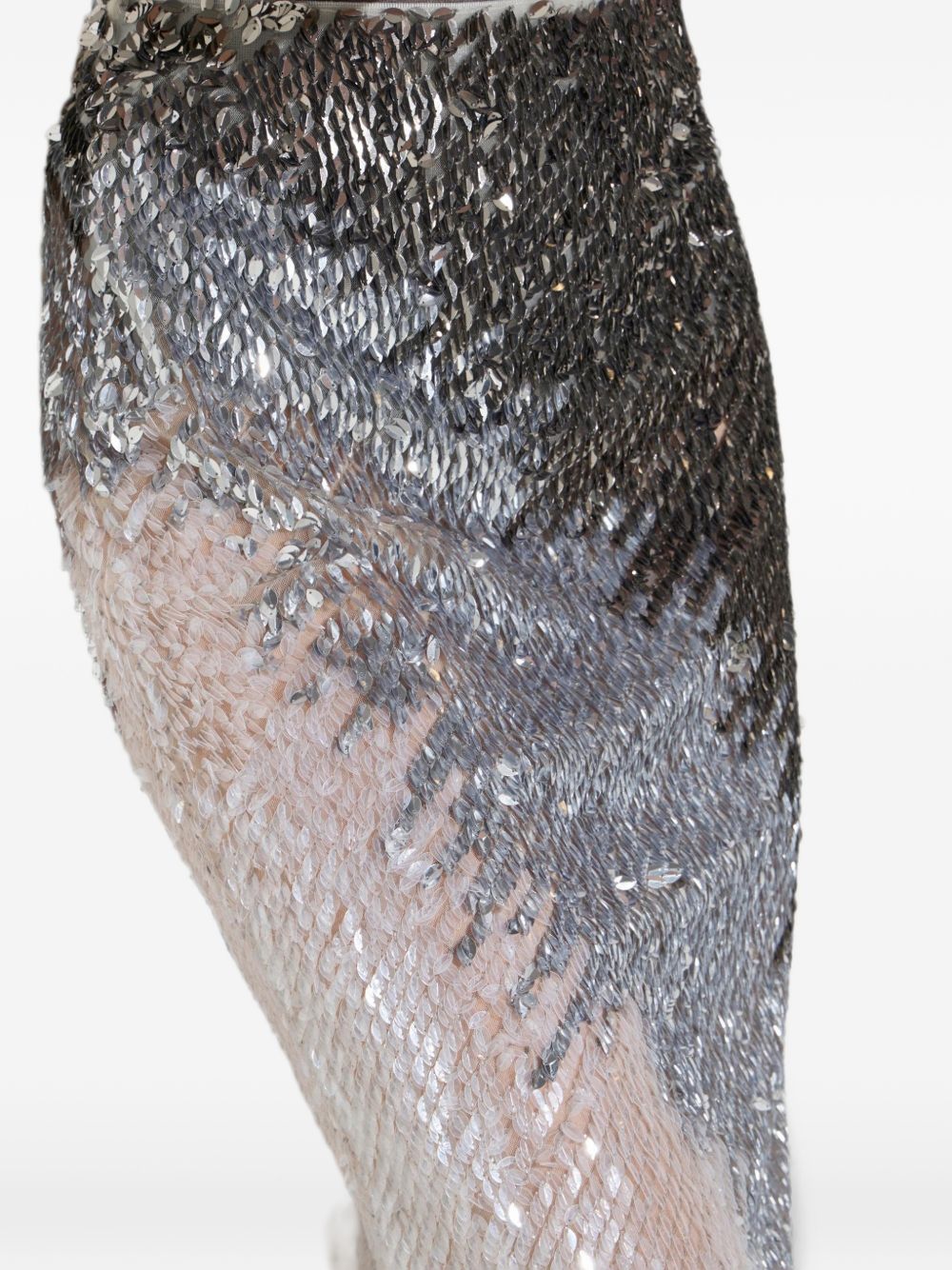 Elisabetta Franchi Silver Skirt