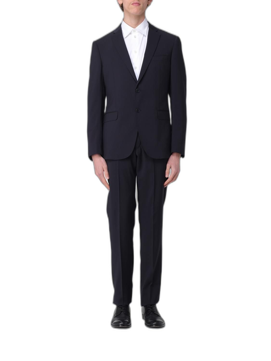 Emporio Armani Single-Breasted Virgin Wool Suit