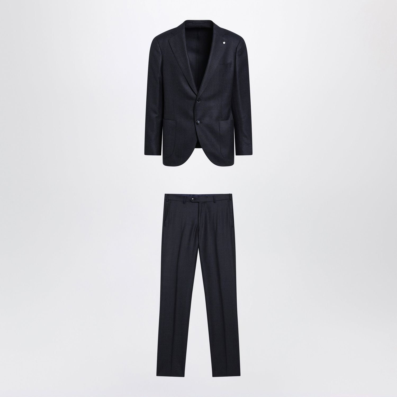 Luigi Bianchi Mantova Singlebreasted Blue Wool Suit