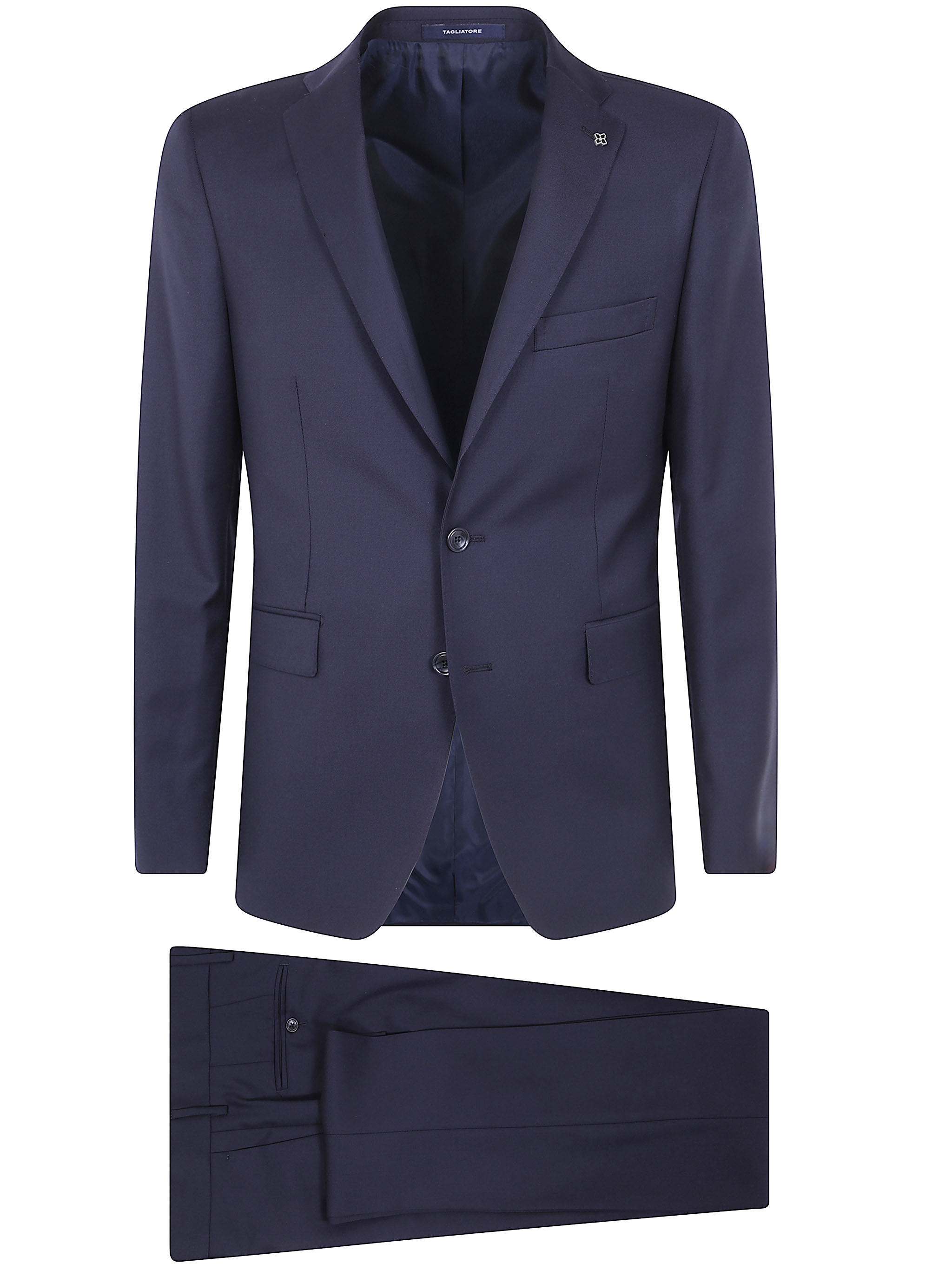 Tagliatore Singlebreasted Blue Wool Suit