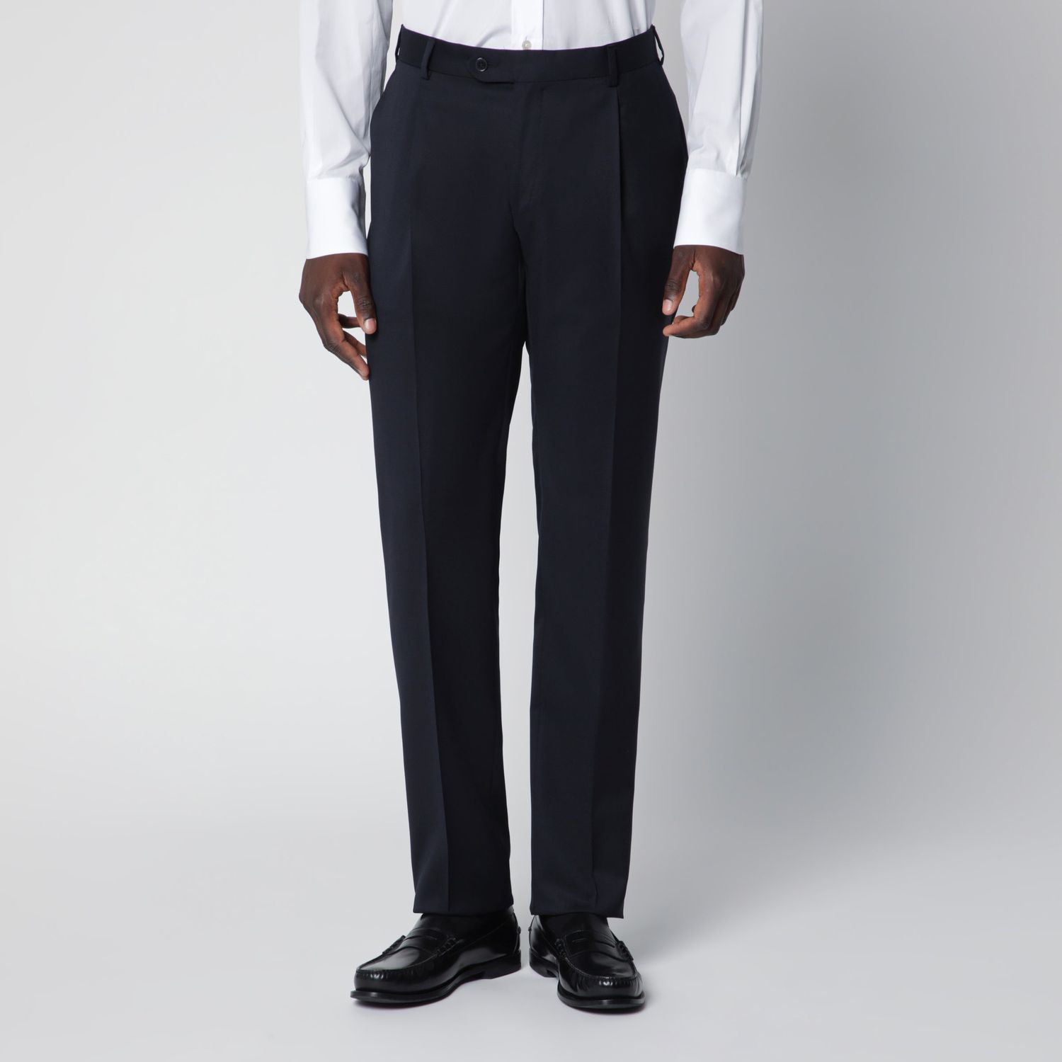Luigi Bianchi Mantova Singlebreasted Blue Wool Suit