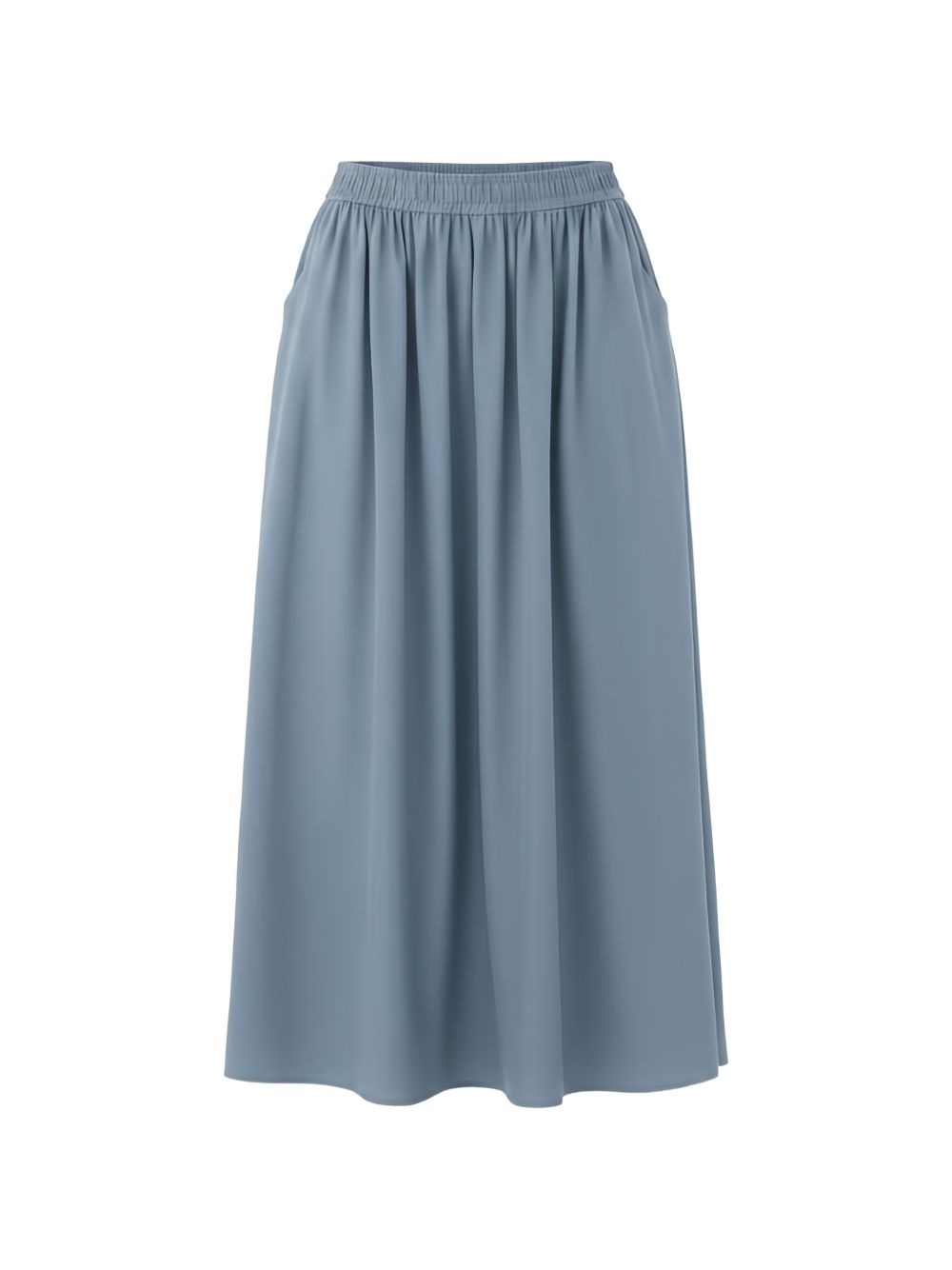 ELEH Sky Blue Elasticated Waistband Skirts