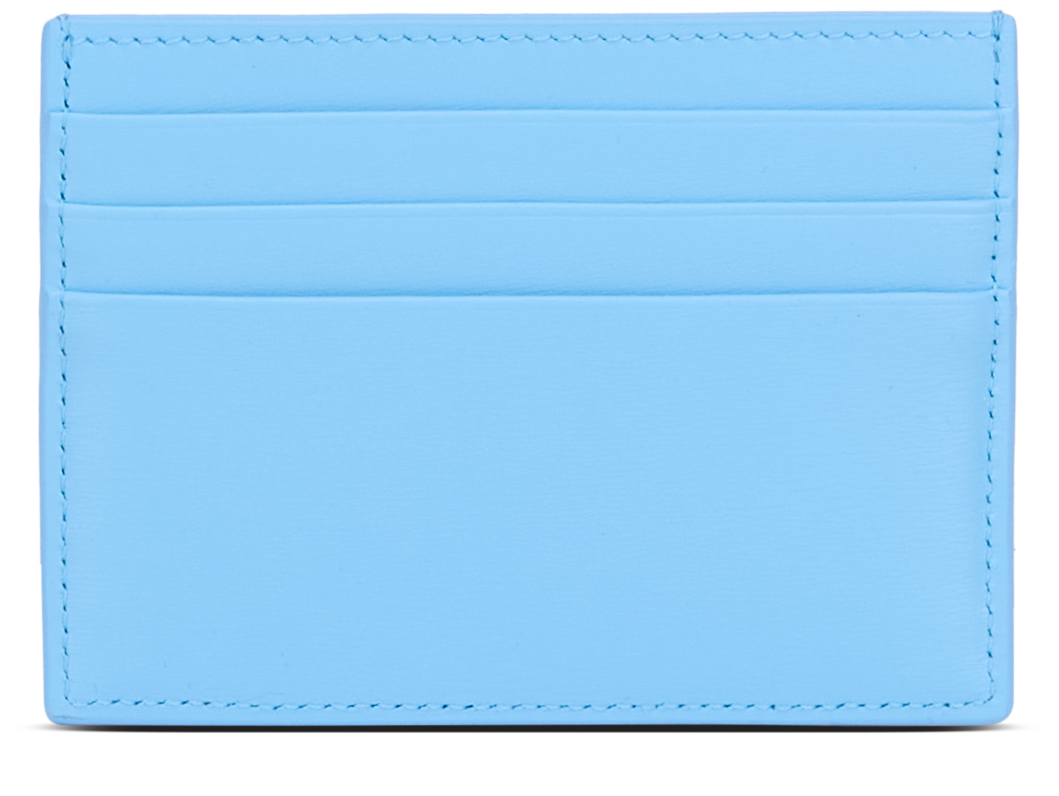 Celine Sky Blue Triomphe Calfskin Card Holder